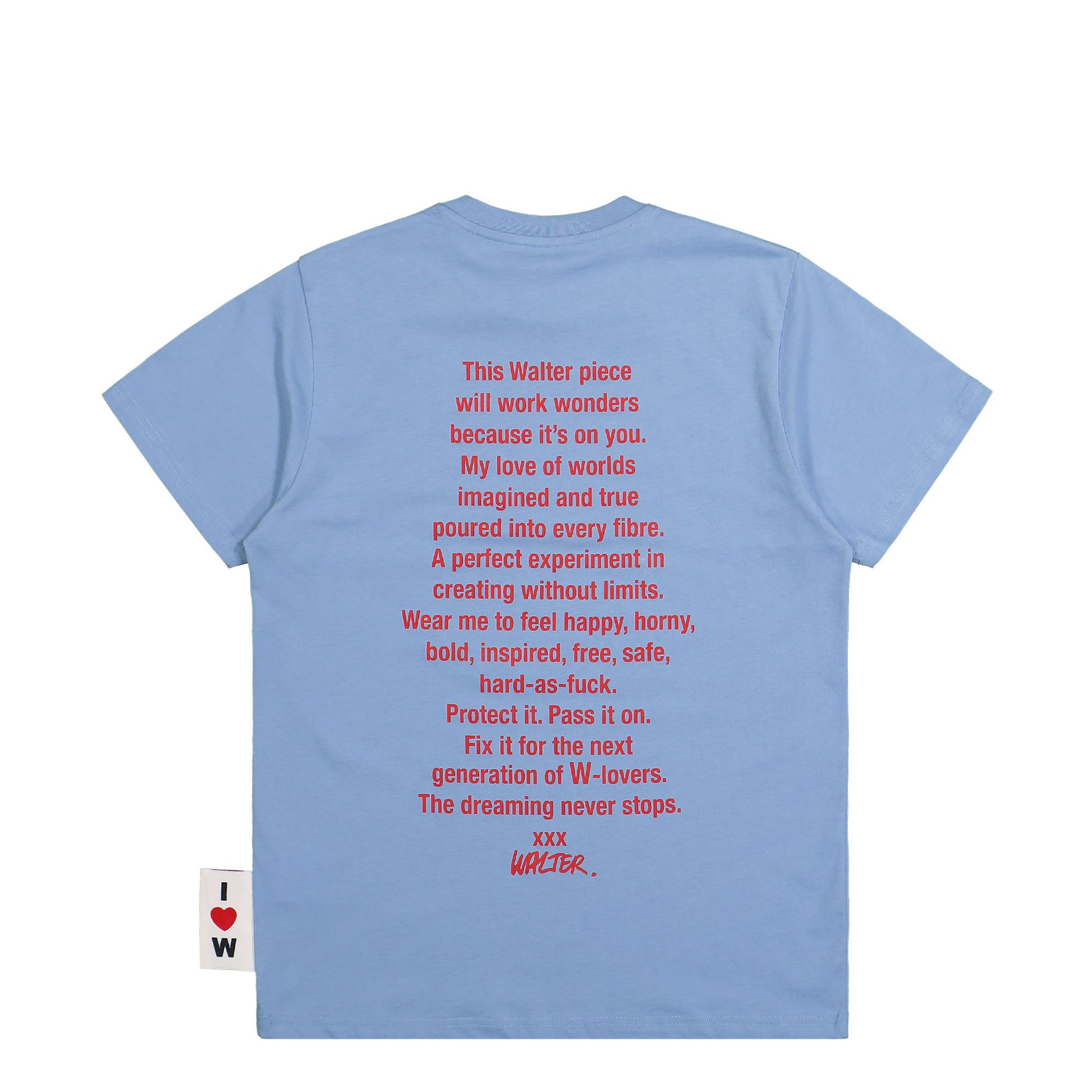 Walter Van Beirendonck I Have Seen The Future Tee Blue Detail view 2 | Gate