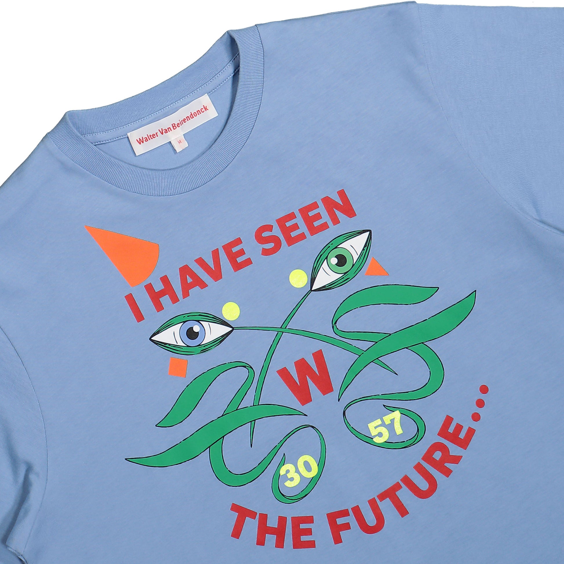 Walter Van Beirendonck I Have Seen The Future Tee Blue Detail view 3 | Gate