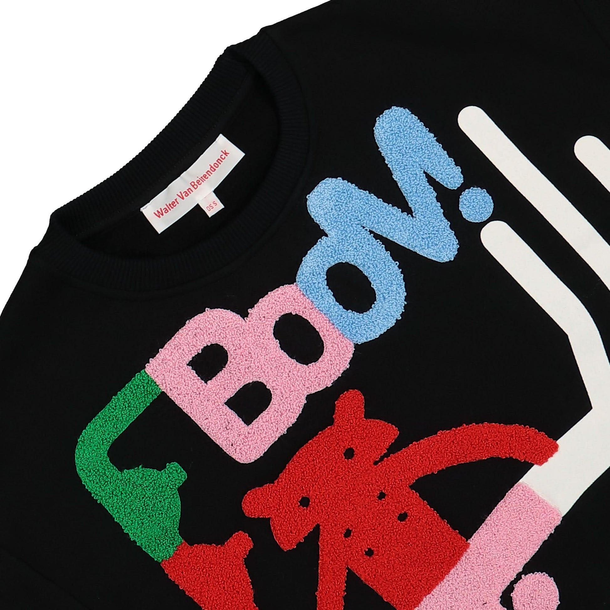 Walter Van Beirendonck Alien Action Sweat Black Detail view 3 | Gate
