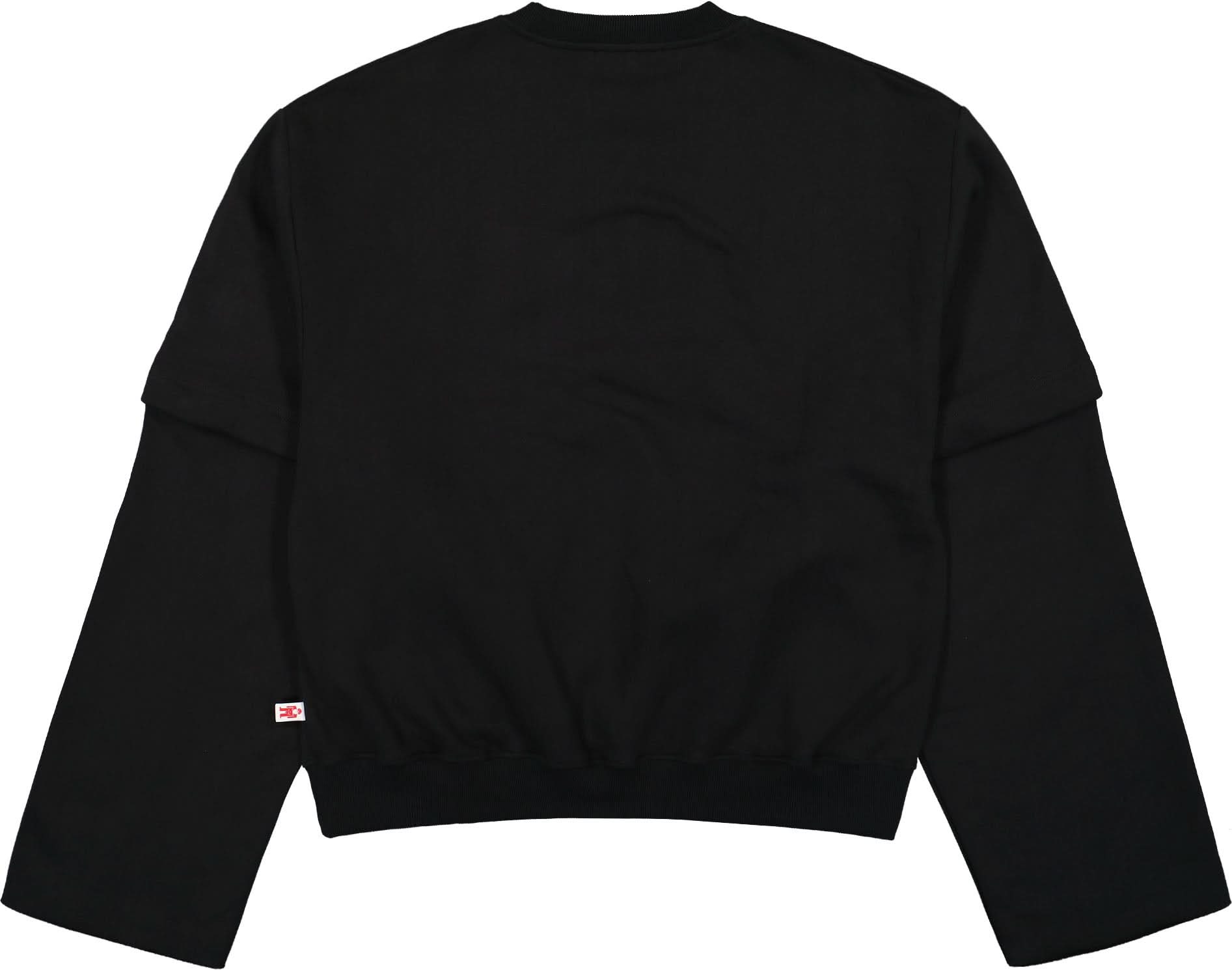 Walter Van Beirendonck Black Hole Sweat Super Oversized Black Detail view 2 | Gate