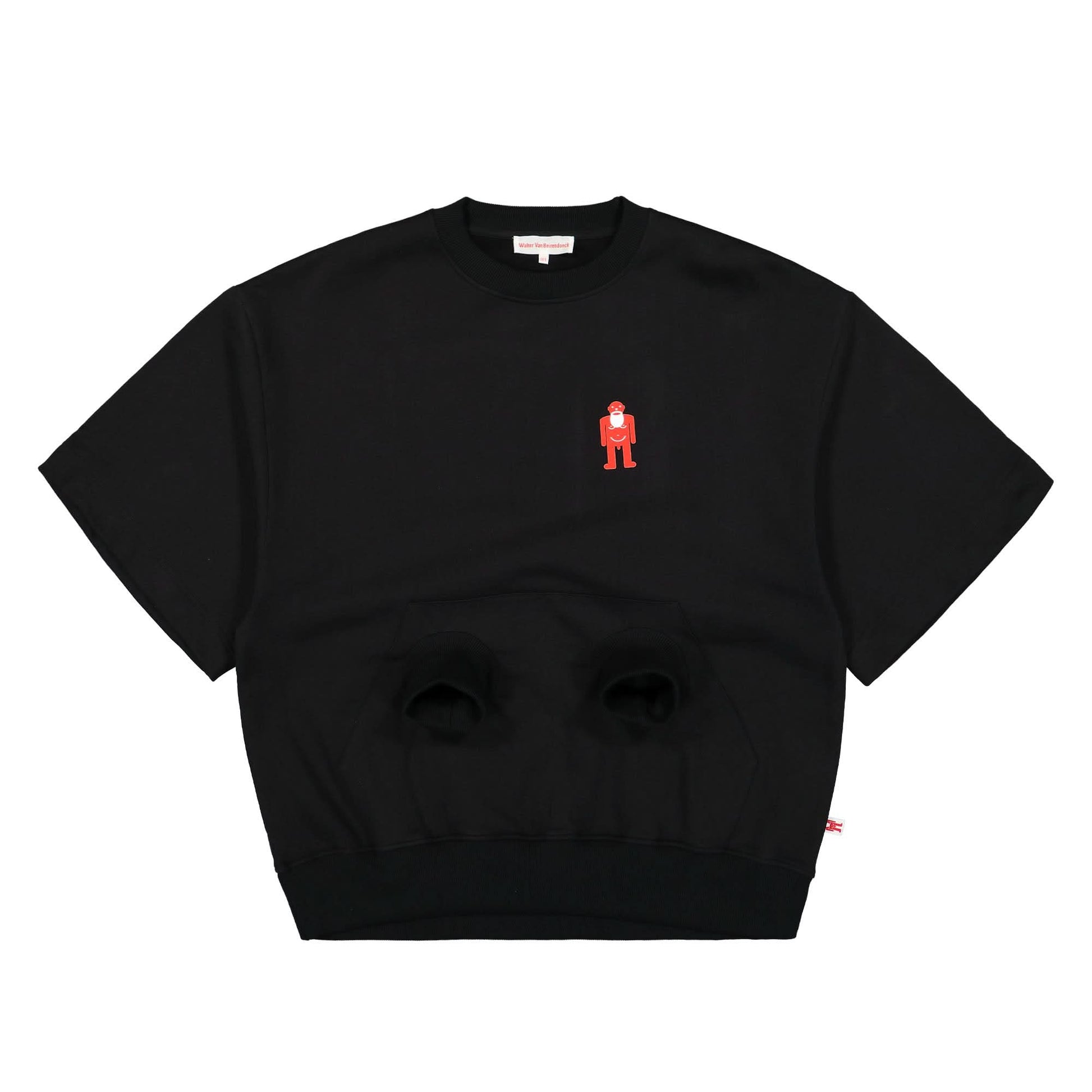 Walter Van Beirendonck Black Hole Sweat Super Oversized Black Detail view 6 | Gate