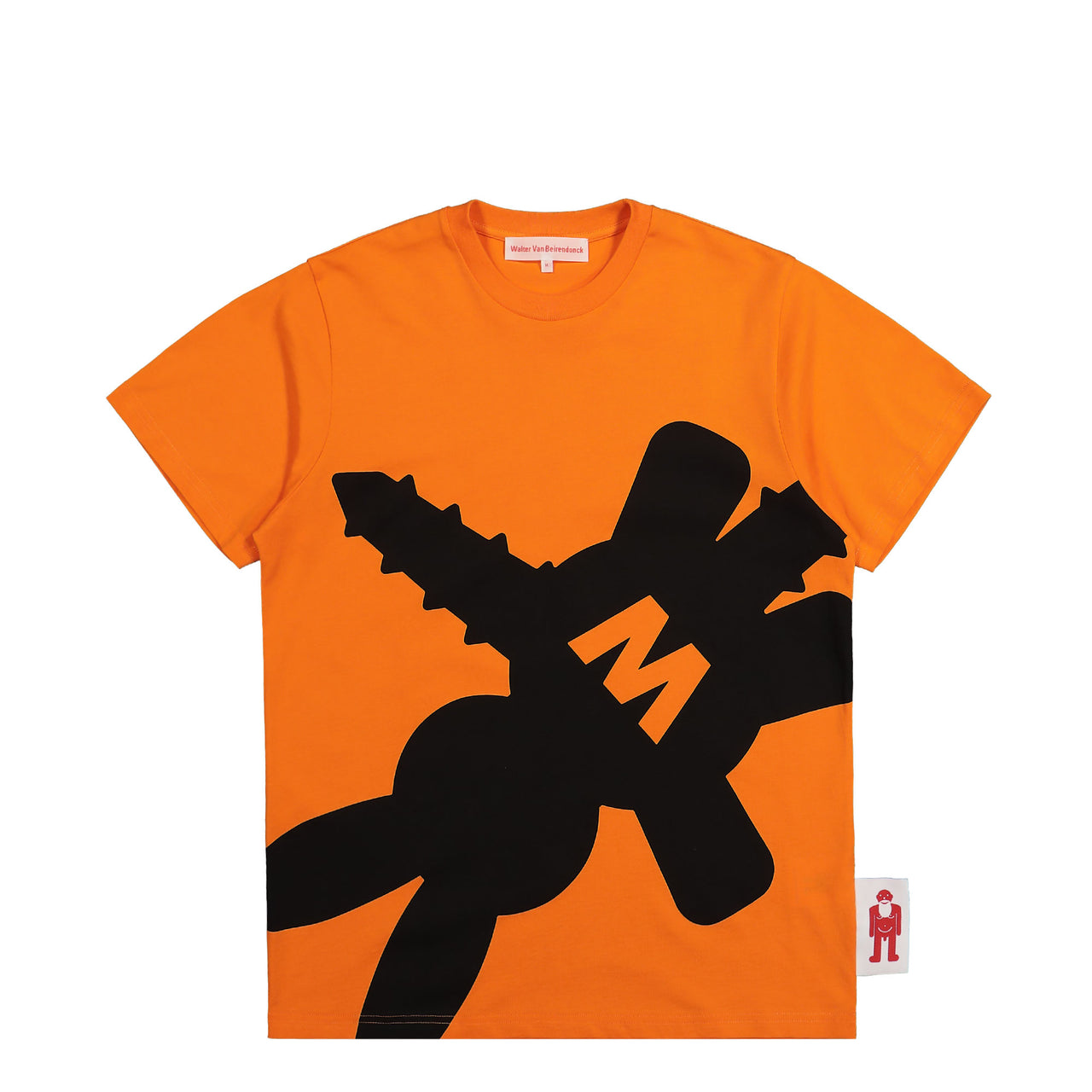 Walter Van Beirendonck Shadow Bunny Tee Orange Detail view 1 | Gate