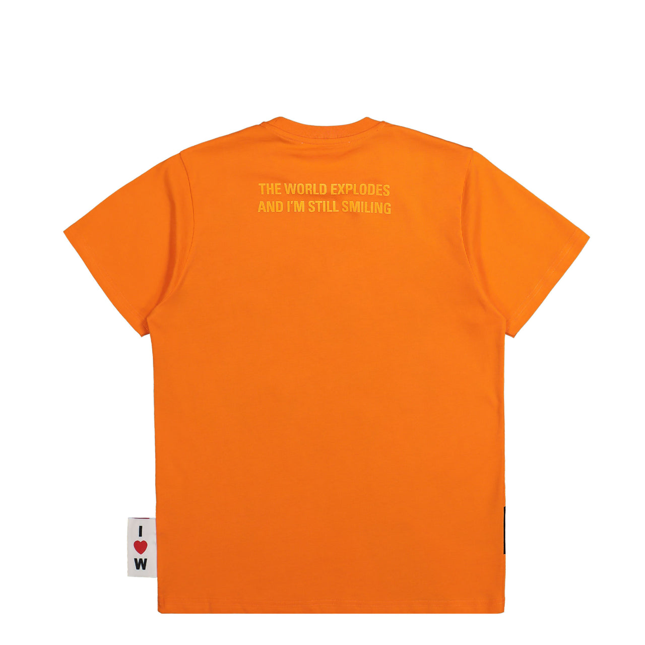 Walter Van Beirendonck Shadow Bunny Tee Orange Detail view 1 | Gate