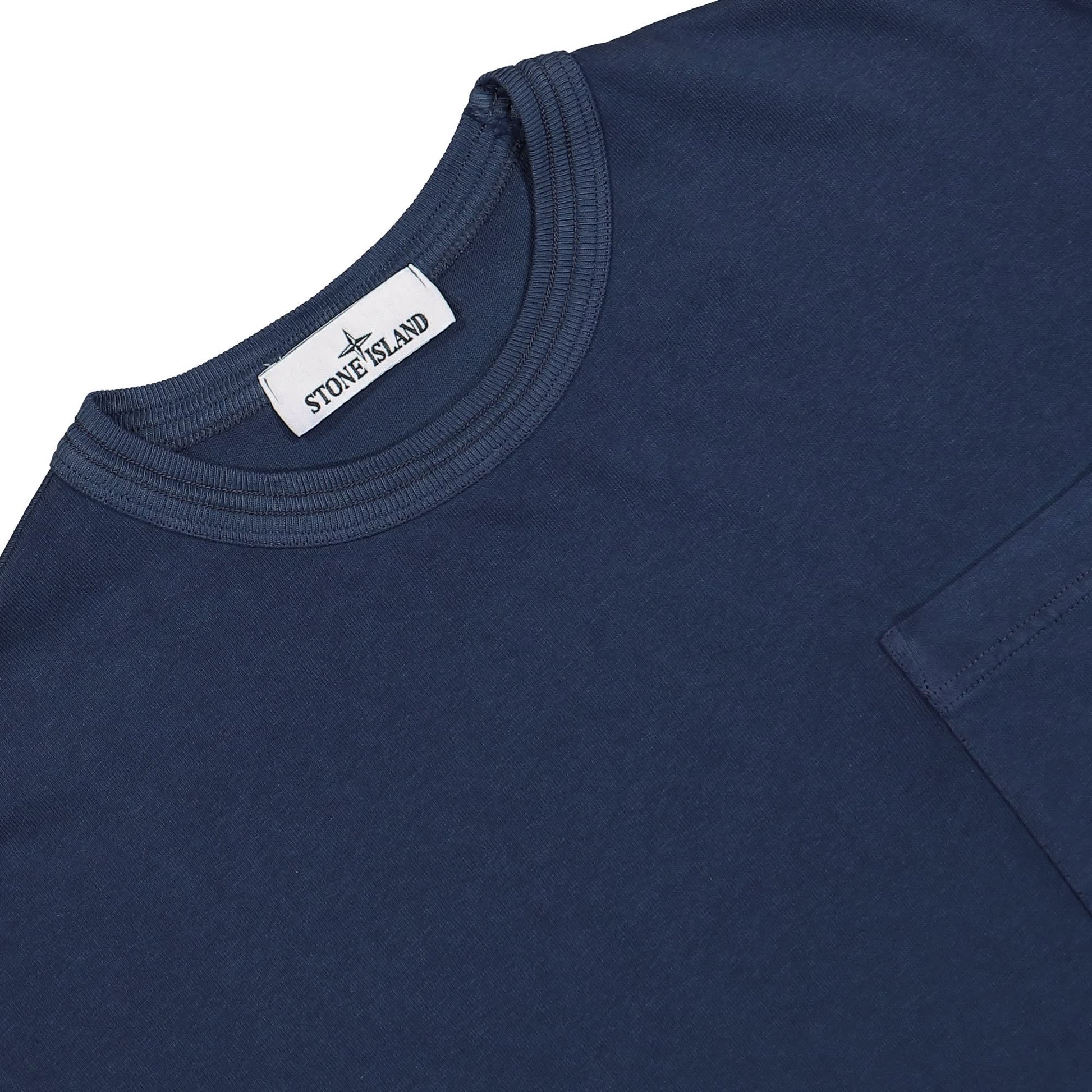 Stone Island Marina T-Shirt Blue Detail view 3 | Gate