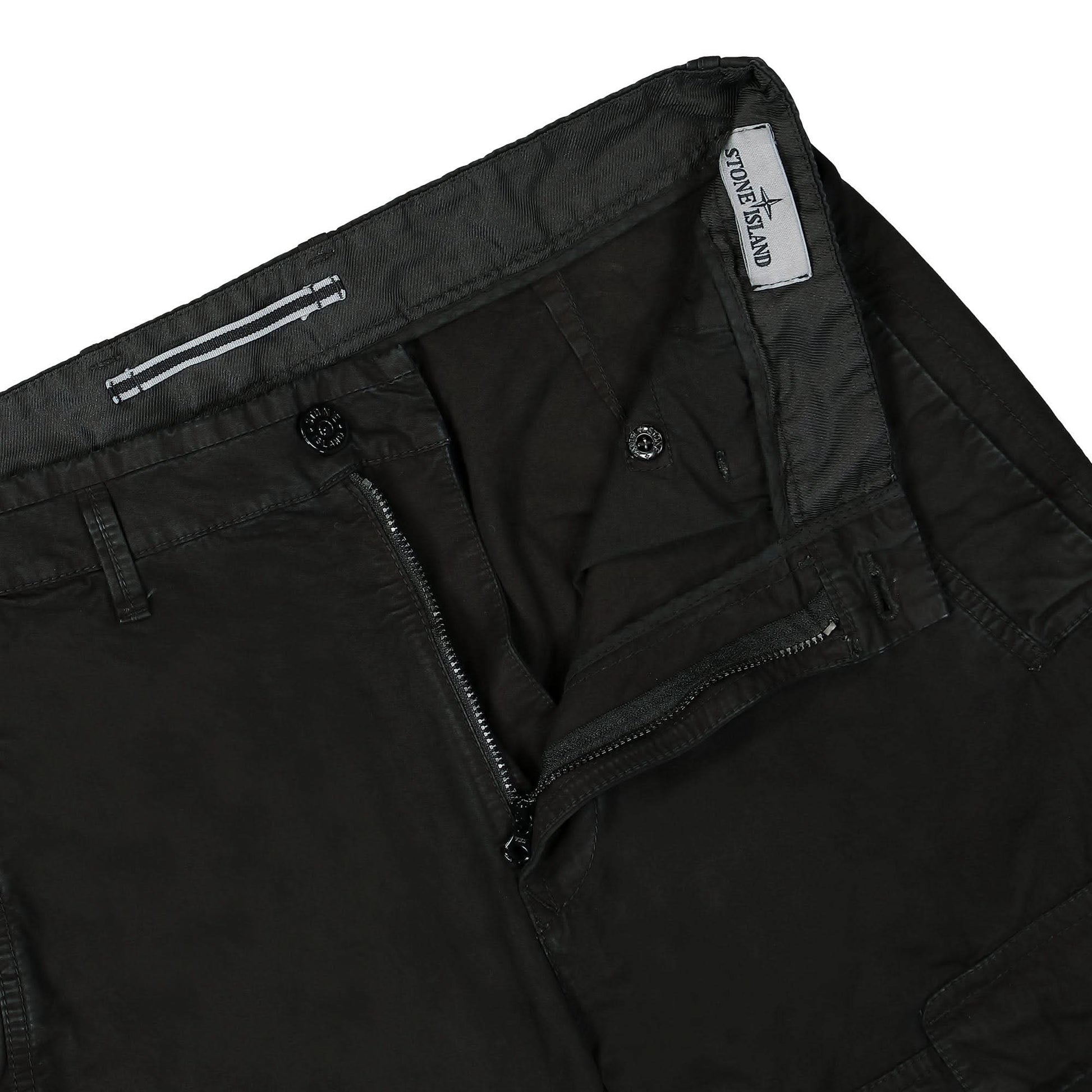 Stone Island Comfort Trousers Black Detail view 4 | Gate