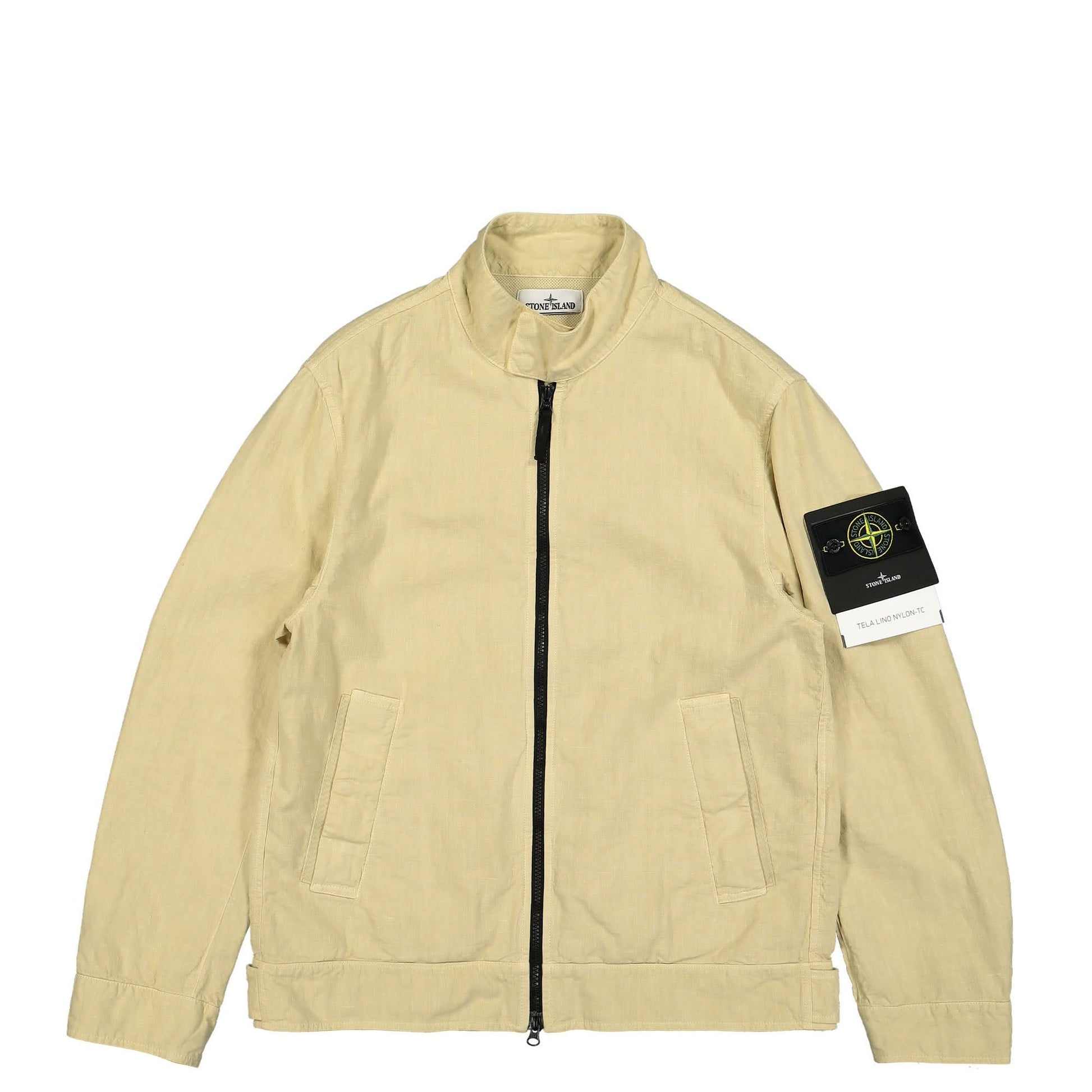 Stone Island Tela Lino Nylon-TC Jacket Beige Detail view 1 | Gate
