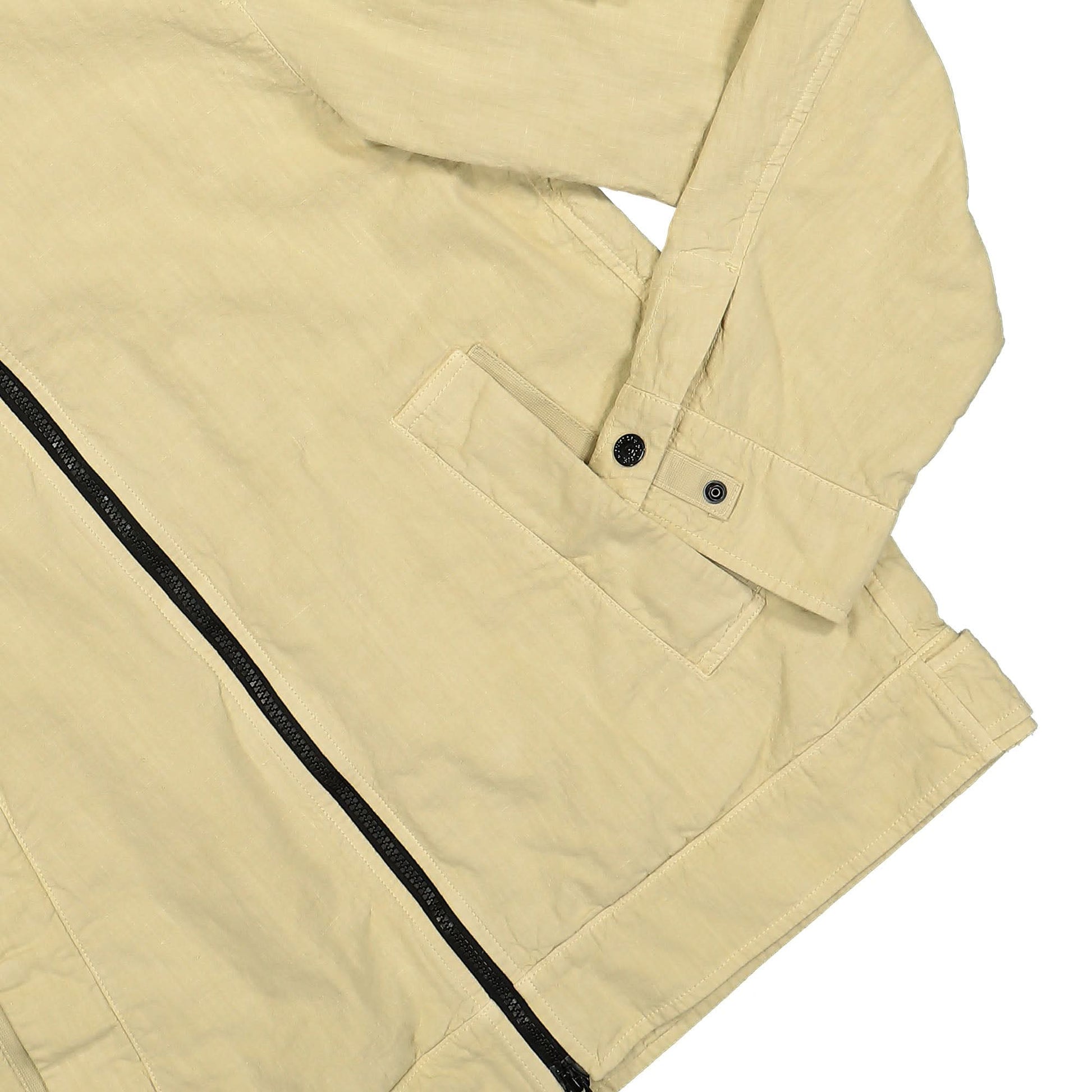 Stone Island Tela Lino Nylon-TC Jacket Beige Detail view 4 | Gate