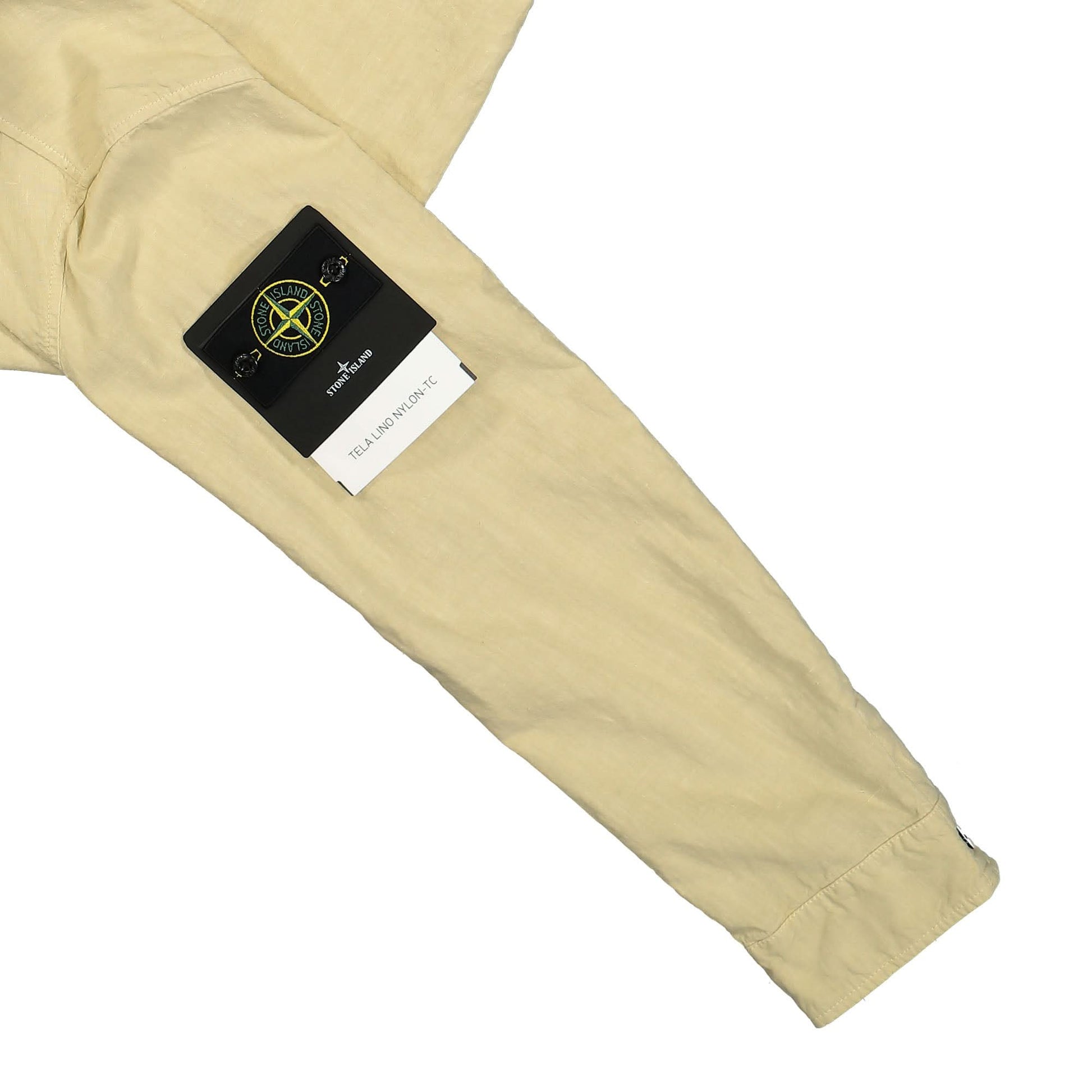 Stone Island Tela Lino Nylon-TC Jacket Beige Detail view 6 | Gate