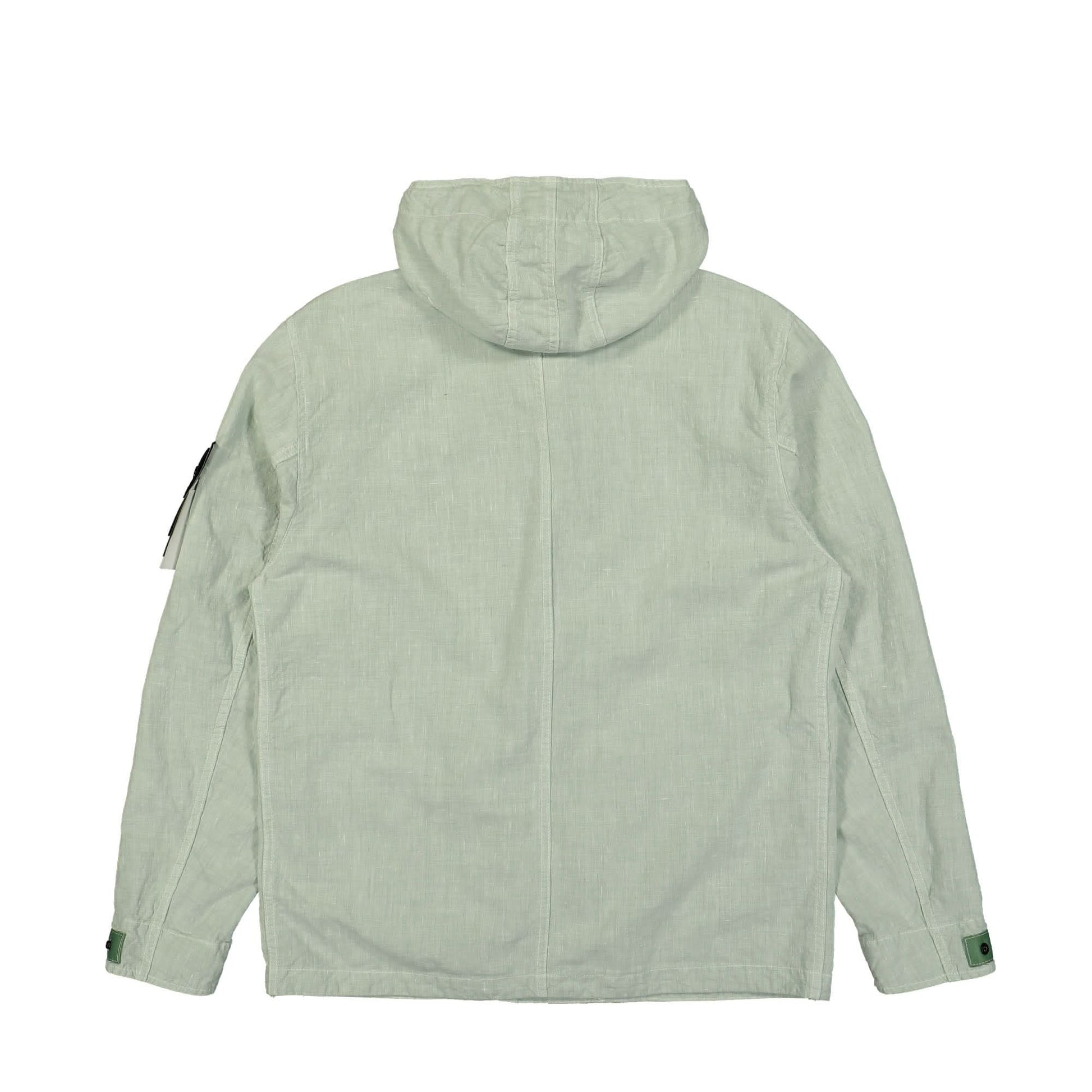Stone Island Tela Lino Nylon-TC Jacket Green Detail view 2 | Gate