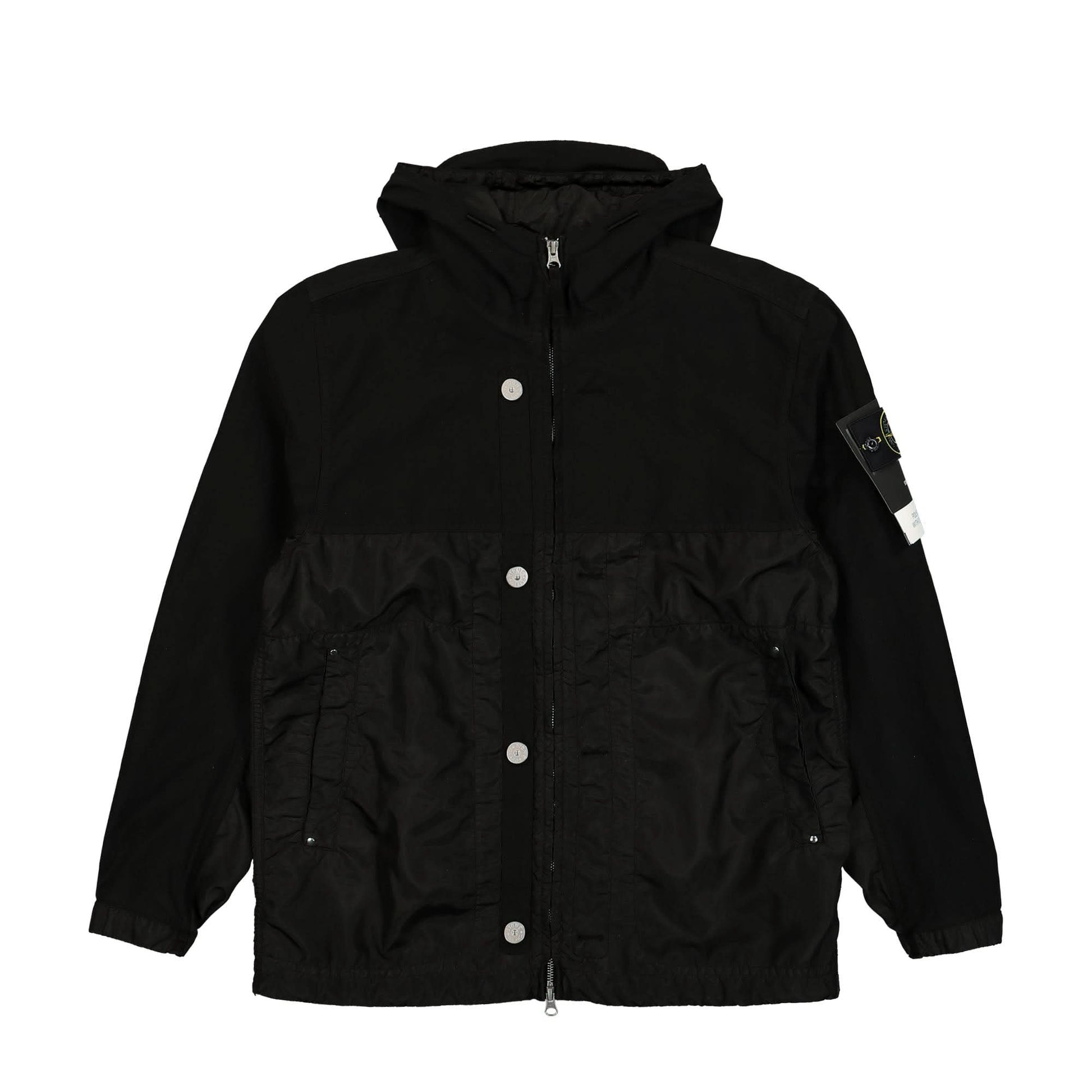 Stone Island Polyester Tela With David Light-TC Jacket Black Detail view 1 | Gate