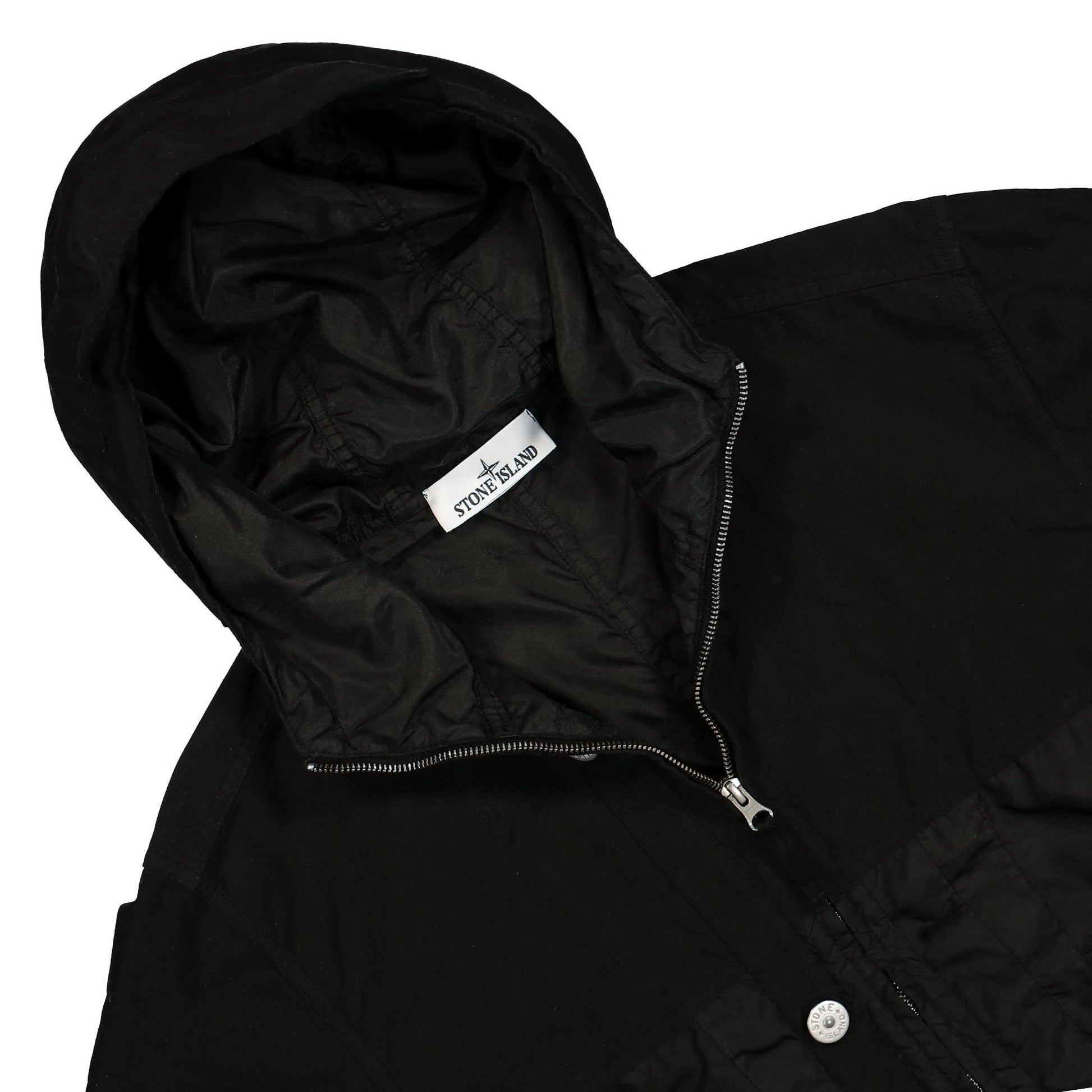 Stone Island Polyester Tela With David Light-TC Jacket Black Detail view 3 | Gate