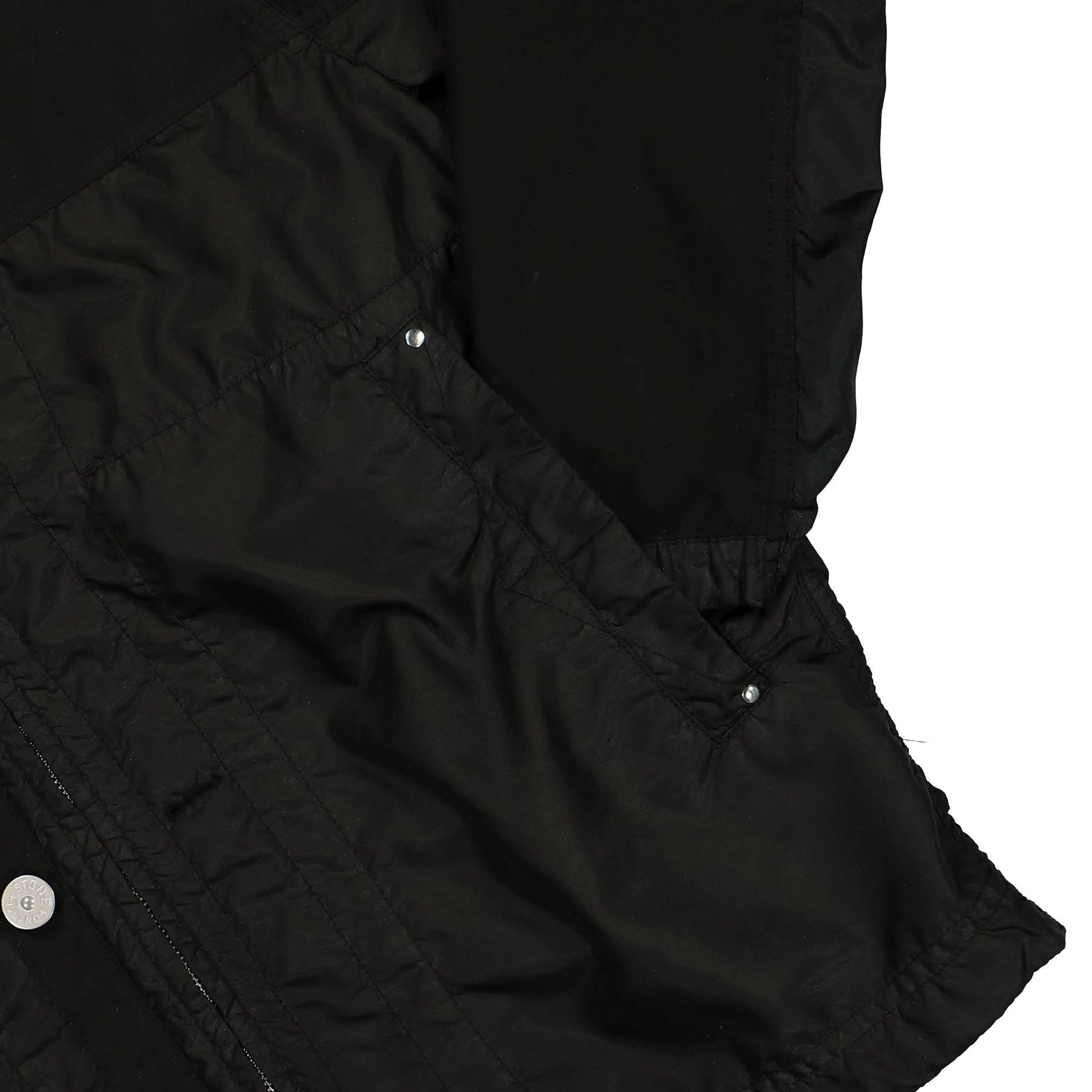 Stone Island Polyester Tela With David Light-TC Jacket Black Detail view 4 | Gate