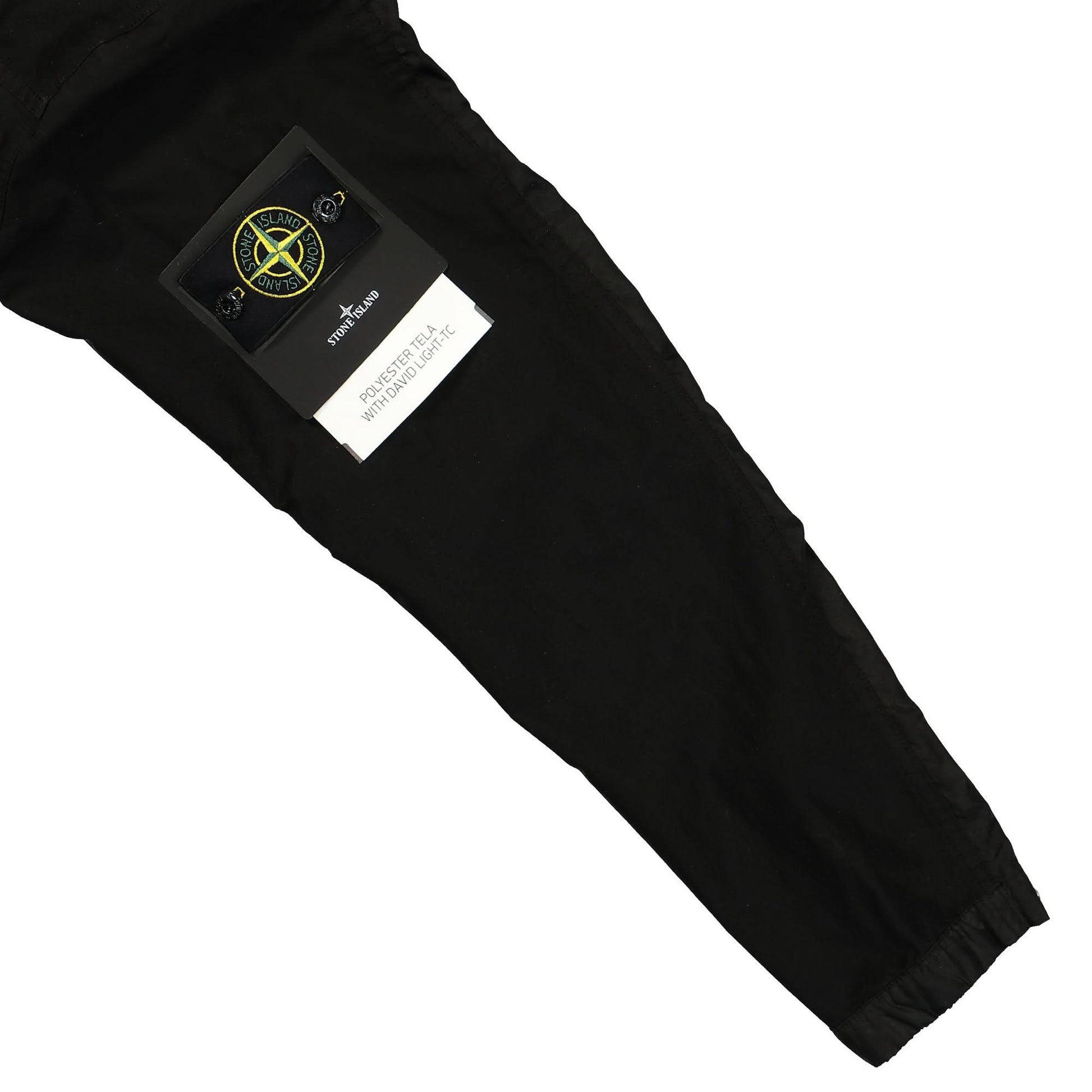 Stone Island Polyester Tela With David Light-TC Jacket Black Detail view 5 | Gate