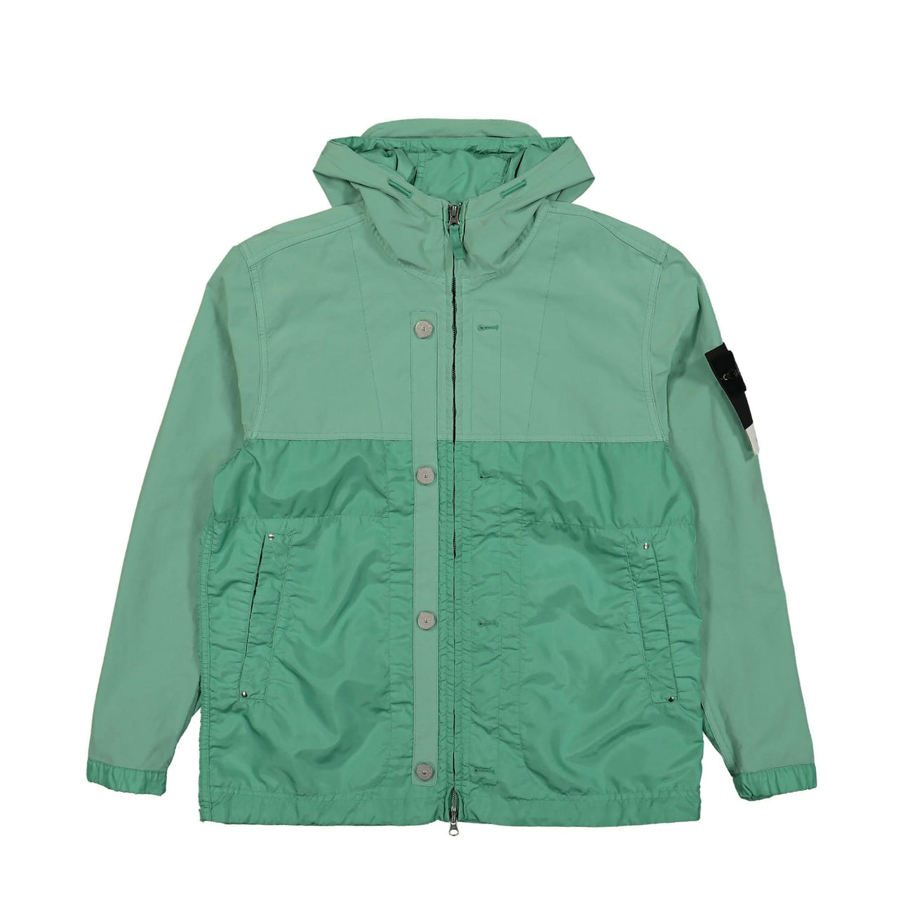 Stone Island Polyester Tela With David Light-TC Jacket Green Detail view 1 | Gate