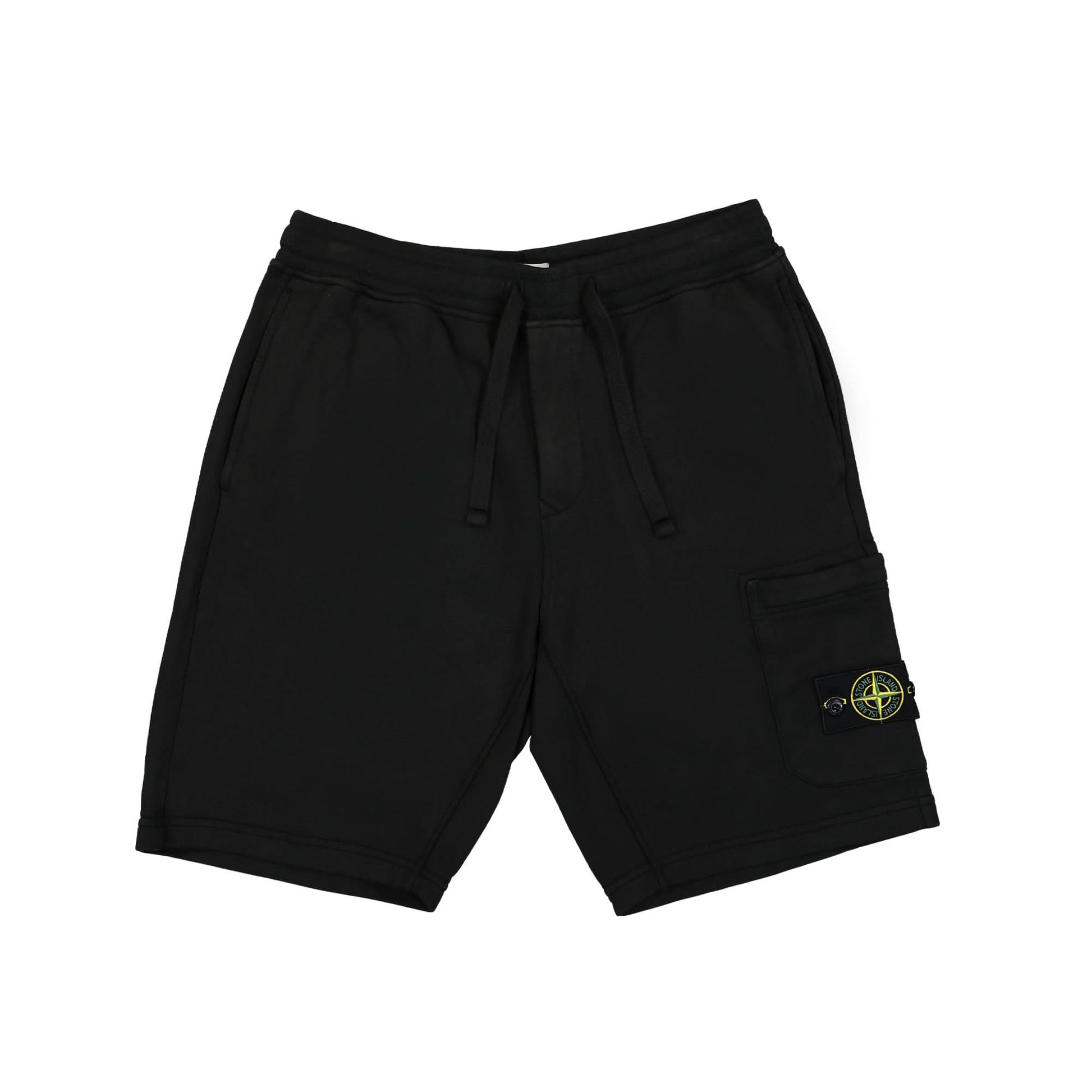 Stone Island Bermuda Sweatshorts Black Detail view 1 | Gate