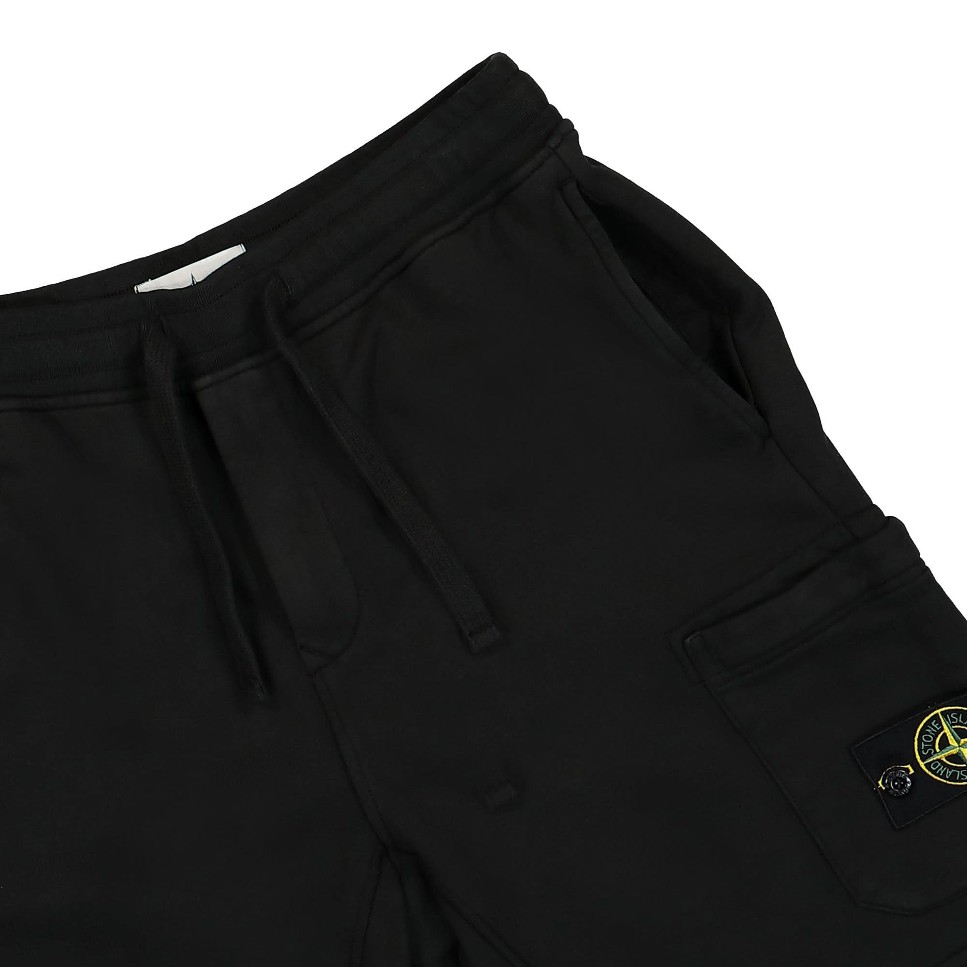 Stone Island Bermuda Sweatshorts Black Detail view 4 | Gate