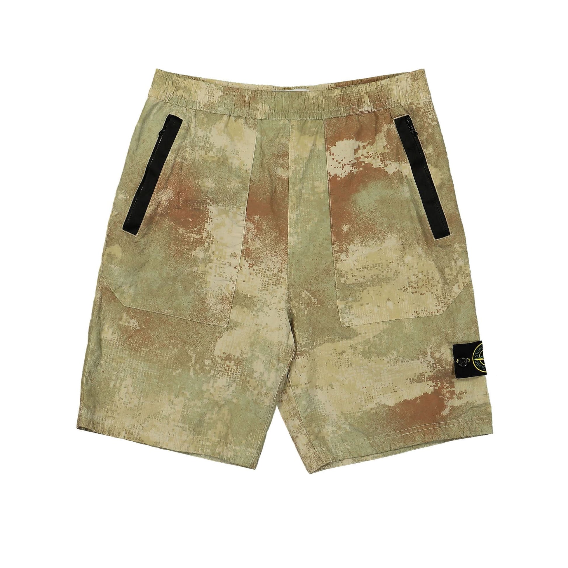 Stone Island Comfort Bermuda Shorts Beige Detail view 1 | Gate