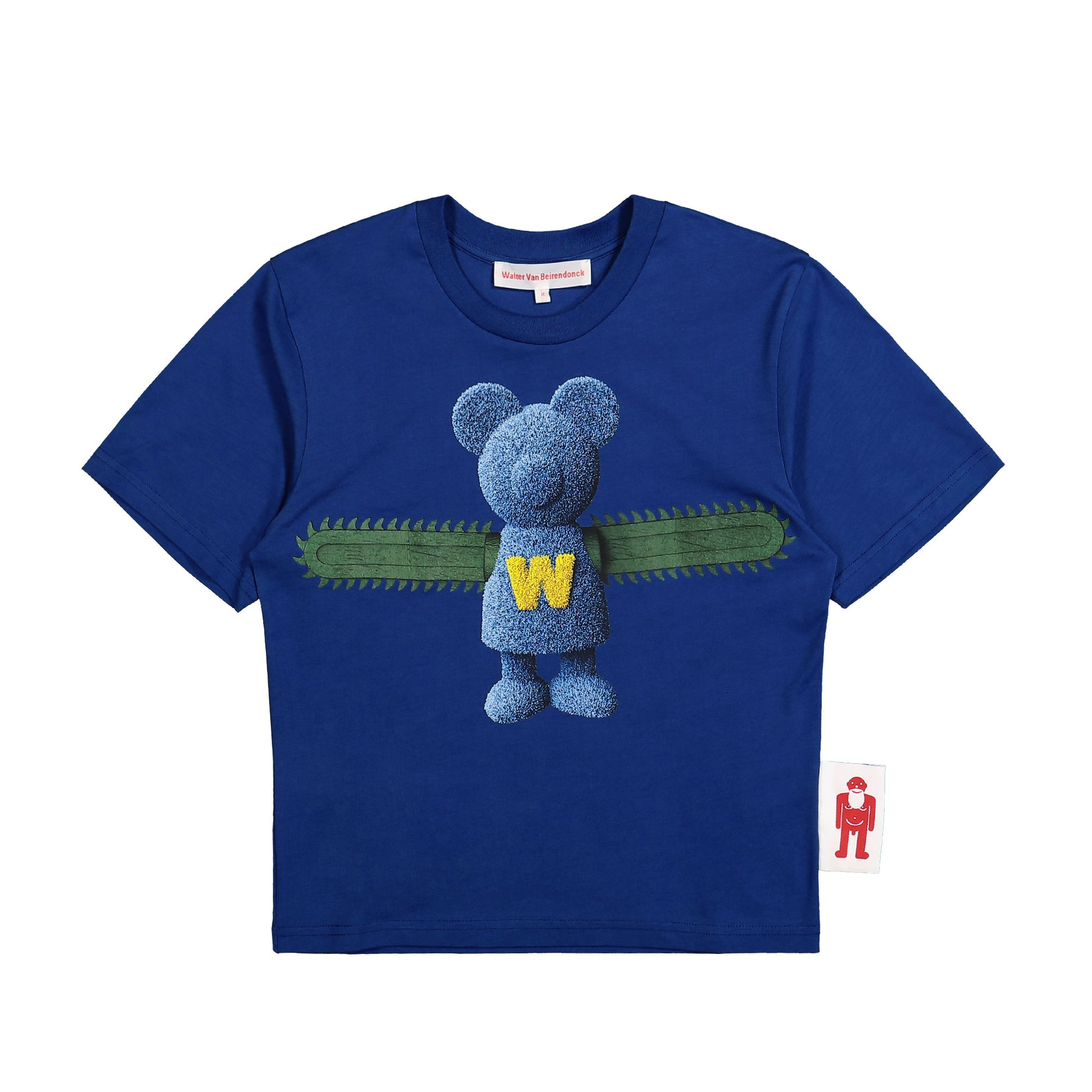 Walter Van Beirendonck Bear Micro Tee Blue Detail view 1 | Gate