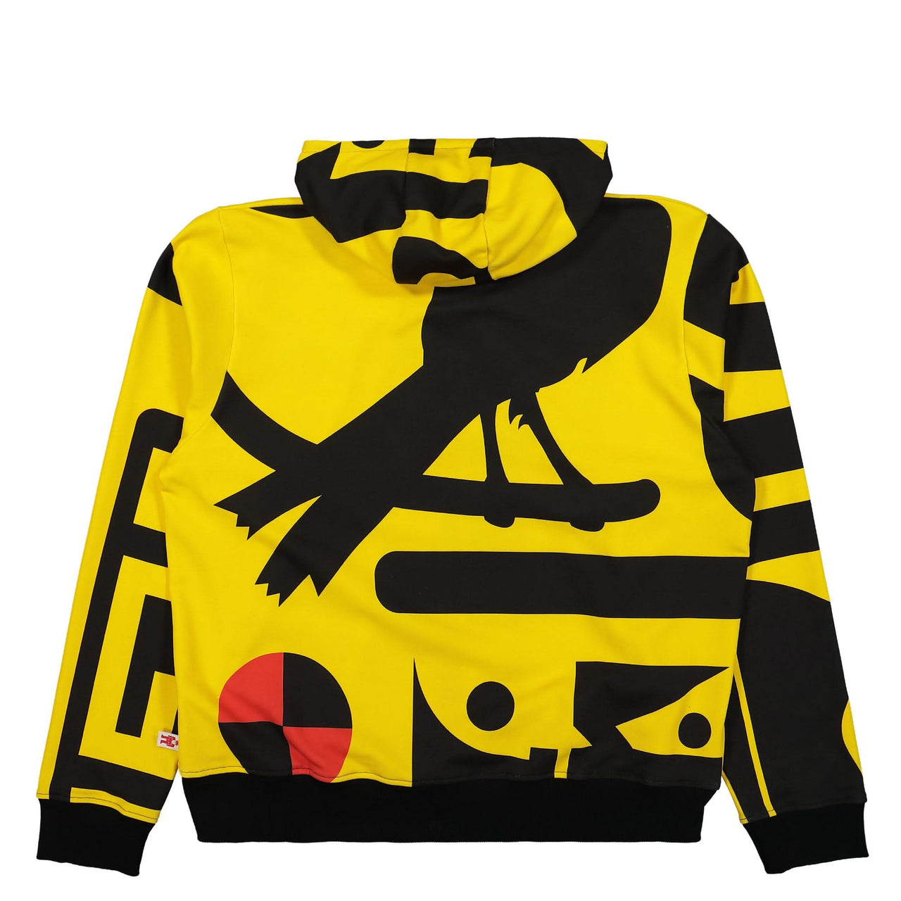 Walter Van Beirendonck Maxi Zip Hoody Oversized Yellow Detail view 1 | Gate