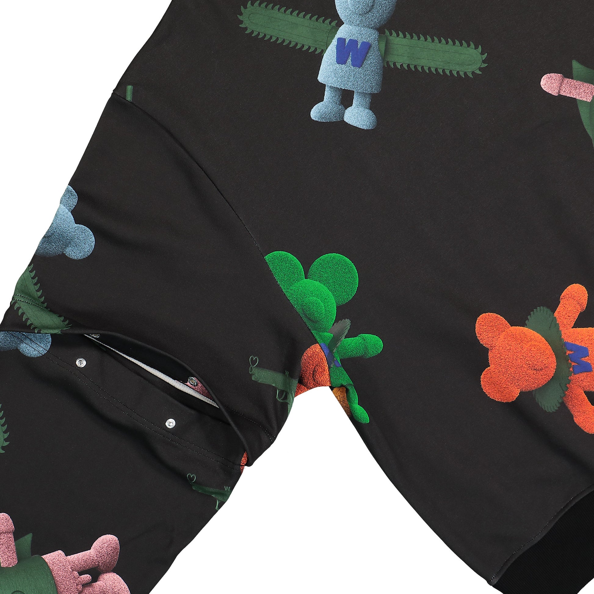 Walter Van Beirendonck Toyterror Sweat Super OS Black Detail view 4 | Gate
