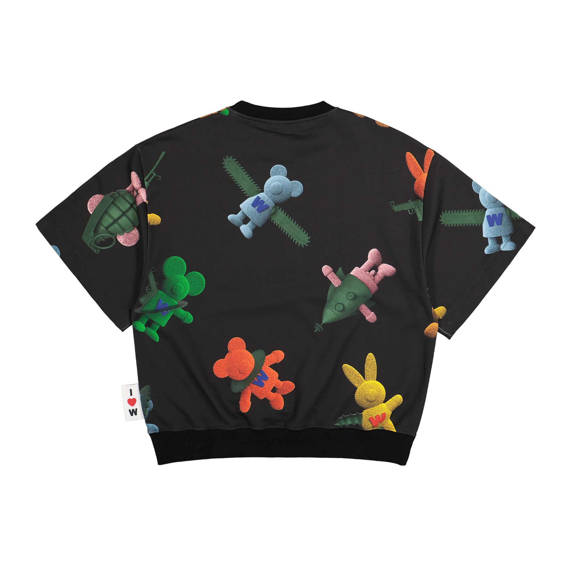 Walter Van Beirendonck Toyterror Sweat Super OS Black Detail view 6 | Gate