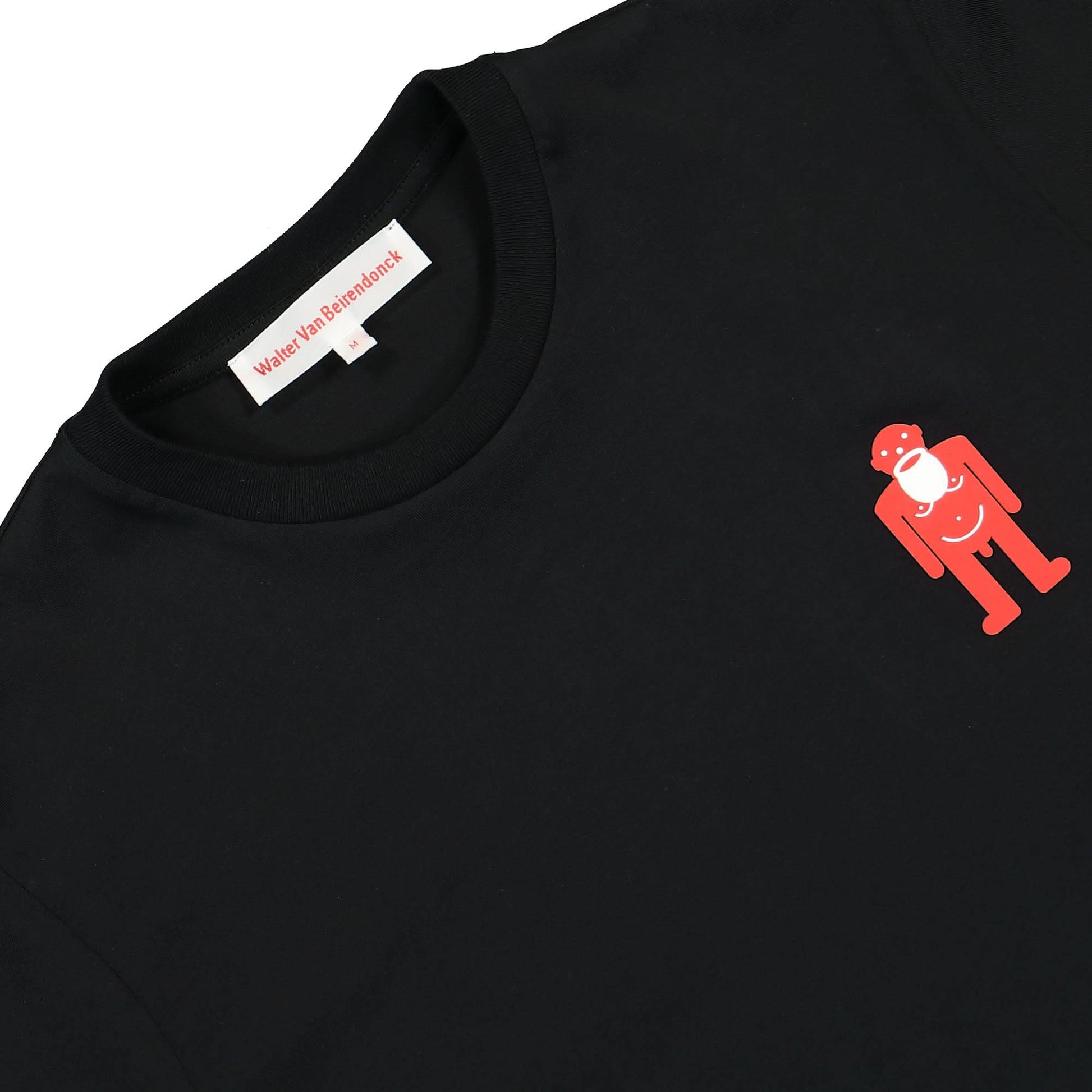Walter Van Beirendonck Safe And Sound-T Black Detail view 3 | Gate