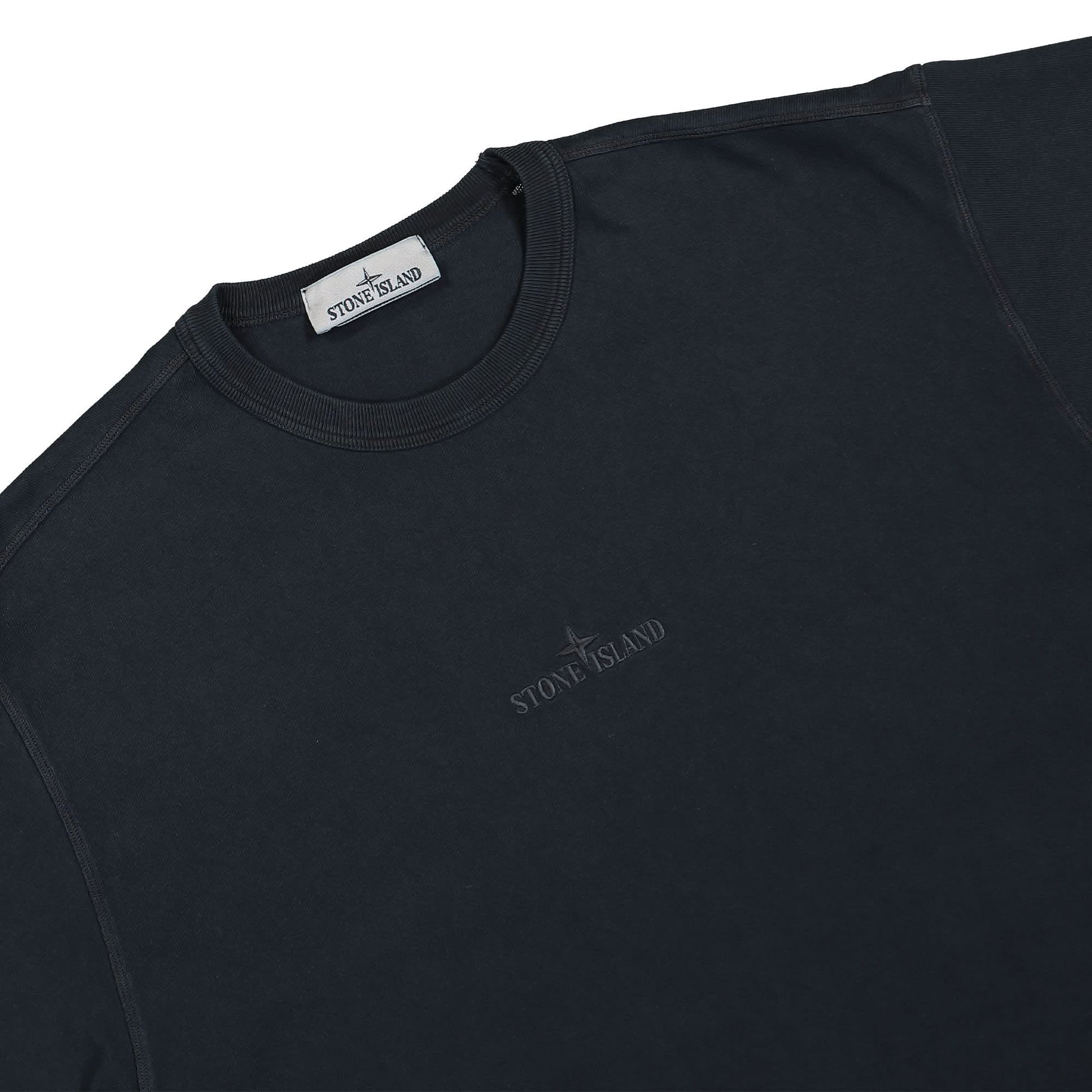 Stone Island T-Shirt Blue Detail view 3 | Gate