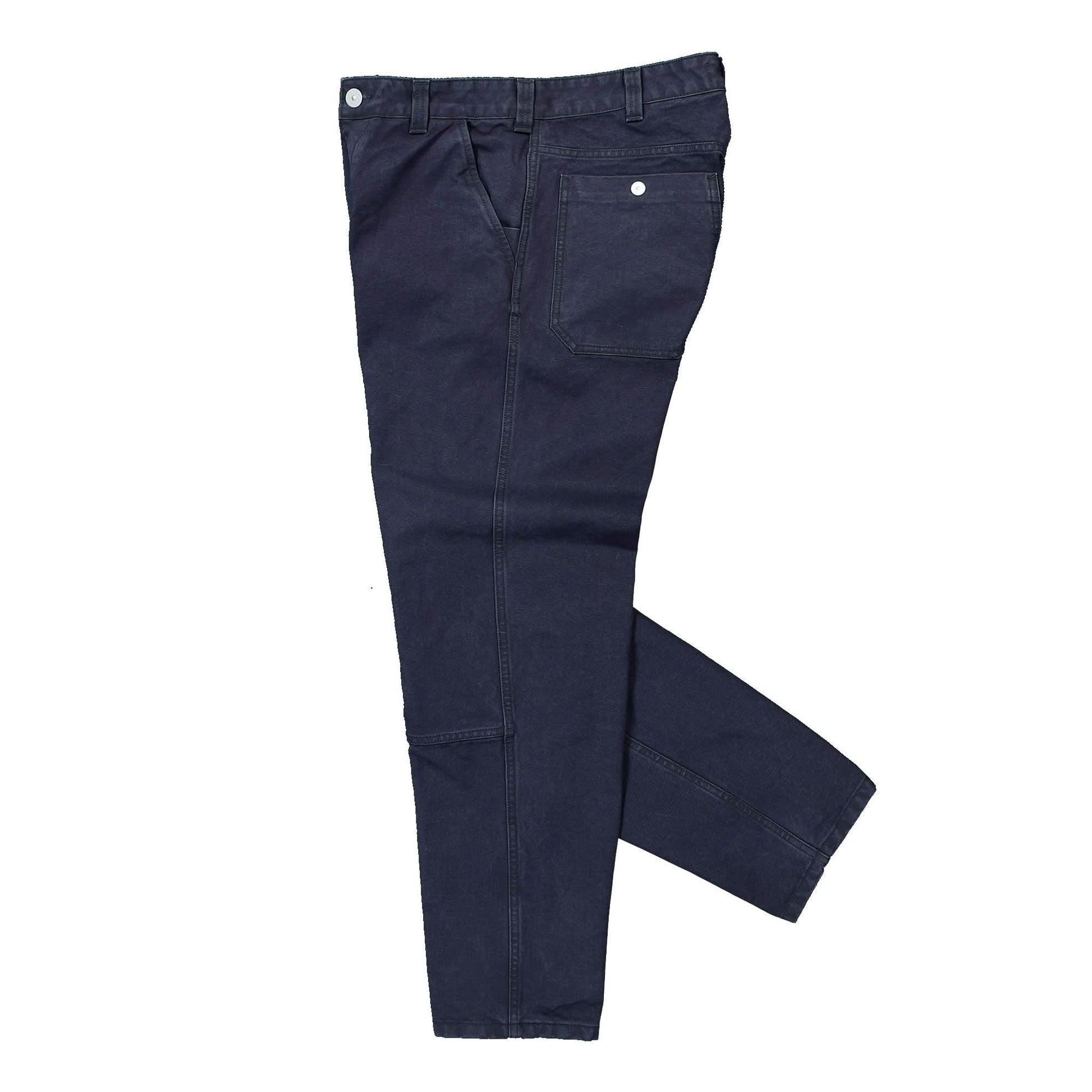 Stone Island Marina Canvas Regular Pants Blue Detail view 3 | Gate