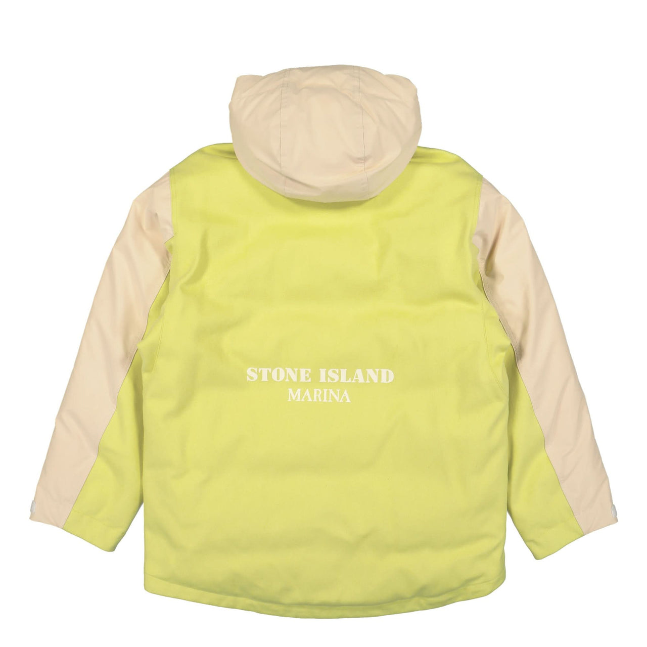 Stone Island Marina Panno Resinato Reflective Down Jacket Yellow Detail view 1 | Gate