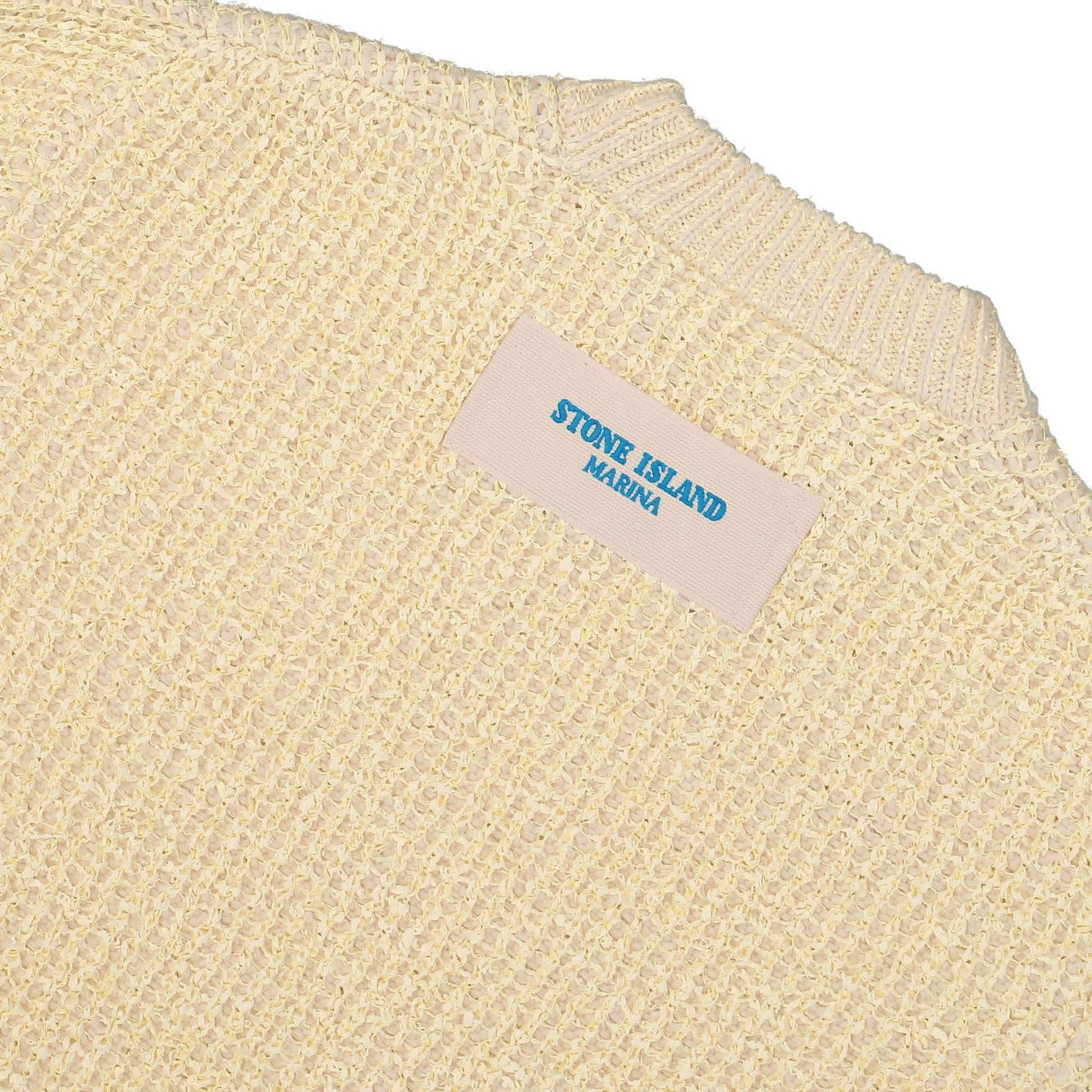 Stone Island Marina Knitted Sweatshirt Beige Detail view 4 | Gate