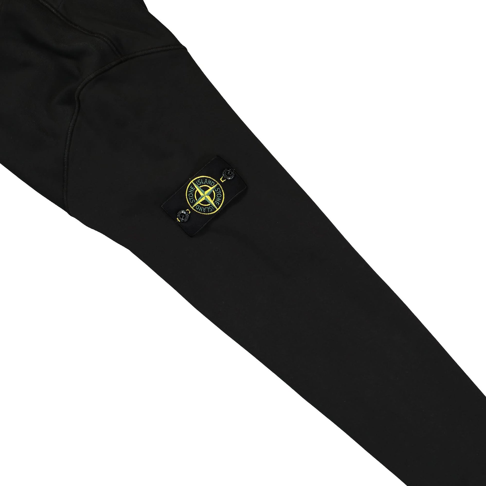 Stone Island Hooded Sweat-Shirt Black Detail view 5 | Gate