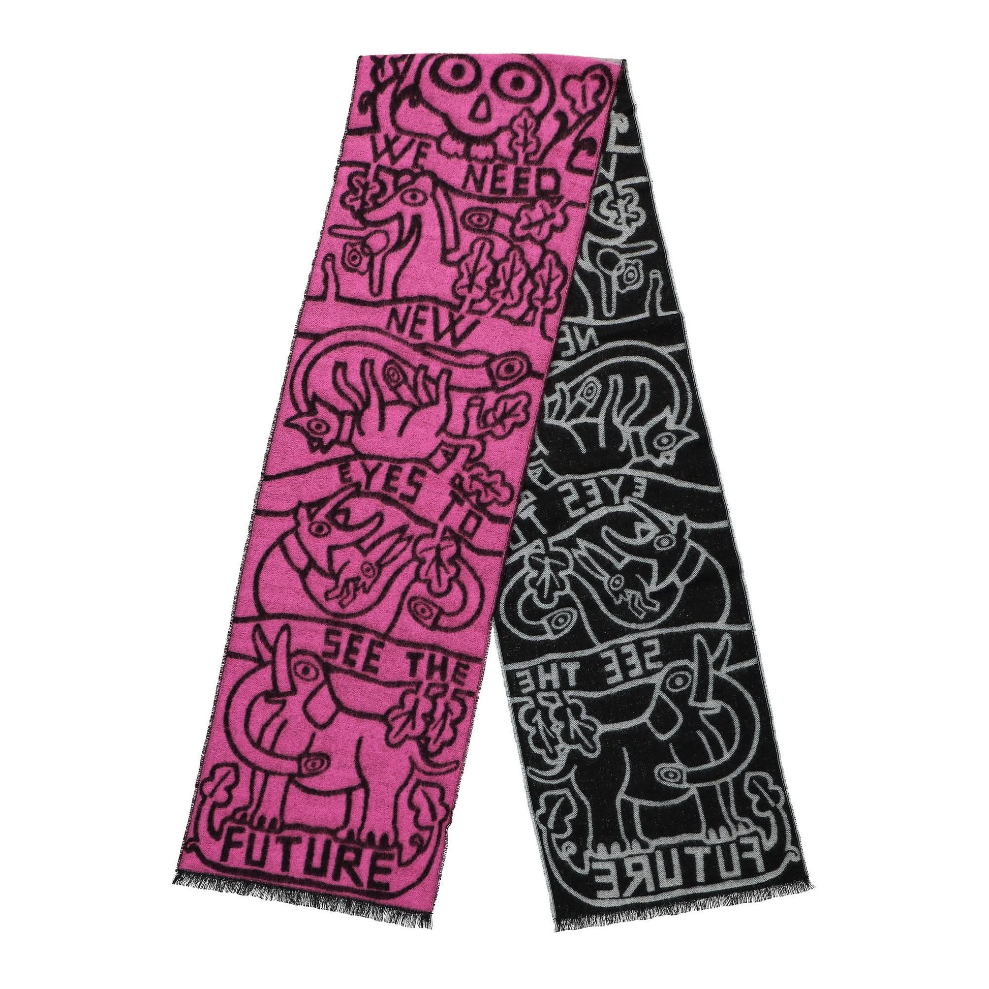 Walter Van Beirendonck NEW EYES Scarf Single Multicolor Detail view 1 | Gate