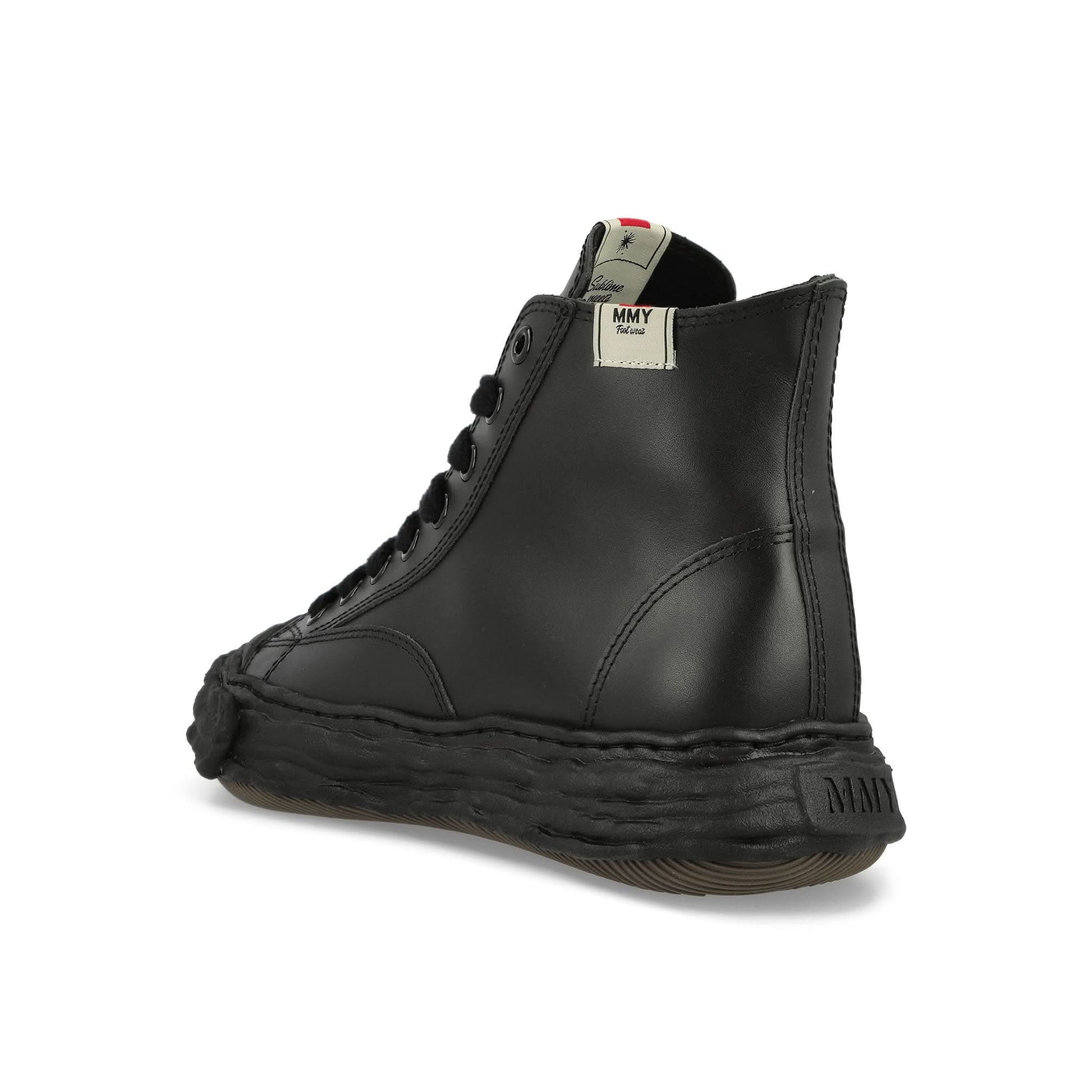 Maison Mihara Yasuhiro Peterson 23 High Black Sneaker Detail view 3 | Gate