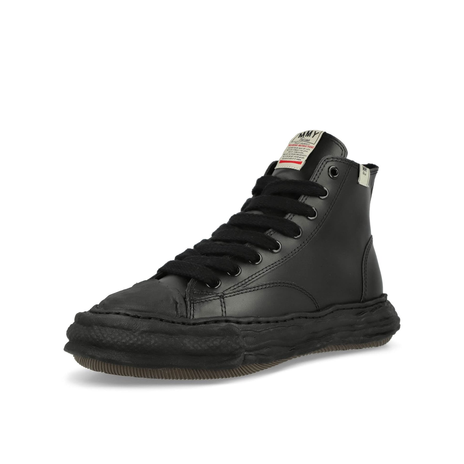 Maison Mihara Yasuhiro Peterson 23 High Black Sneaker Detail view 4 | Gate