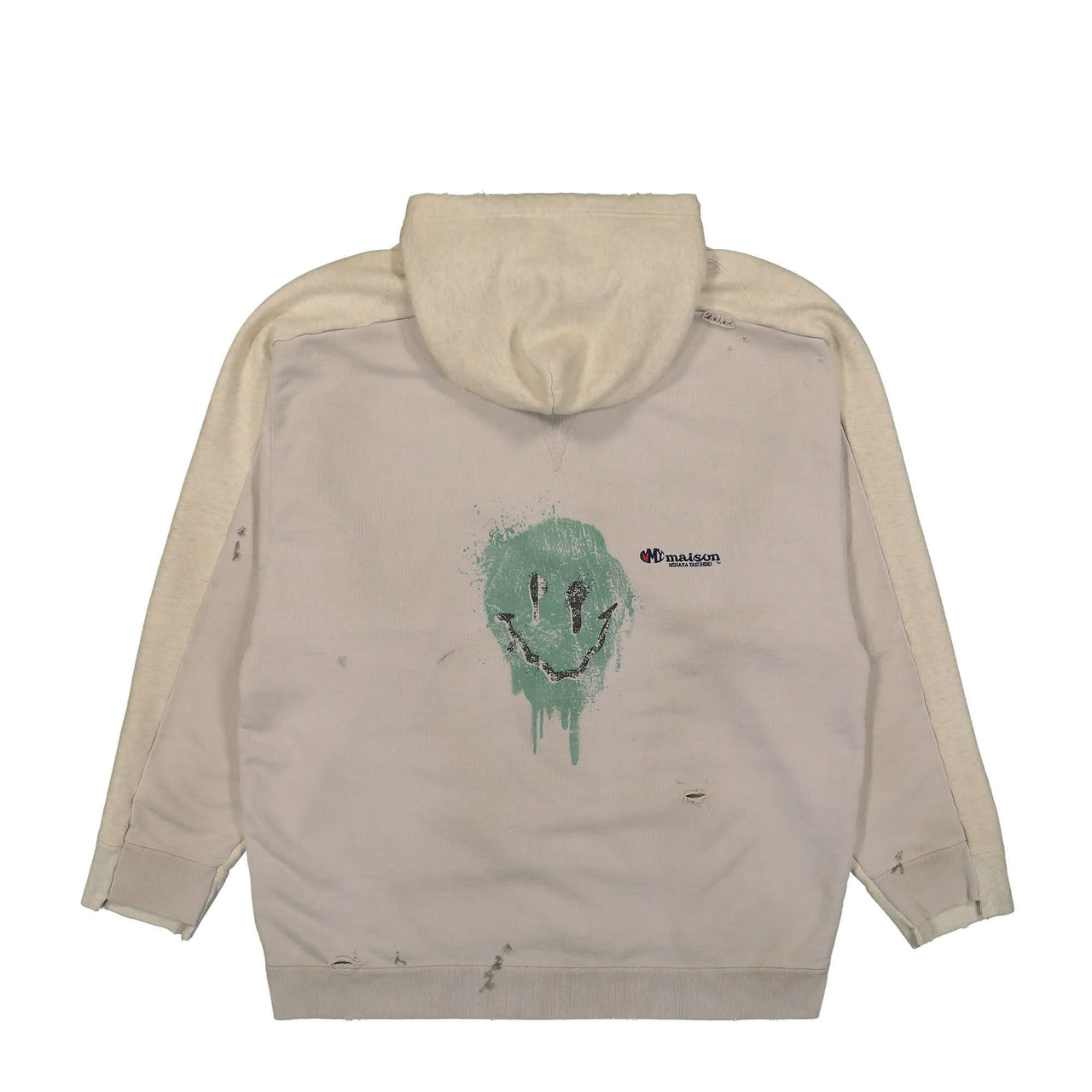 Maison Mihara Yasuhiro Pullover Combined Hoodie White Detail view 1 | Gate