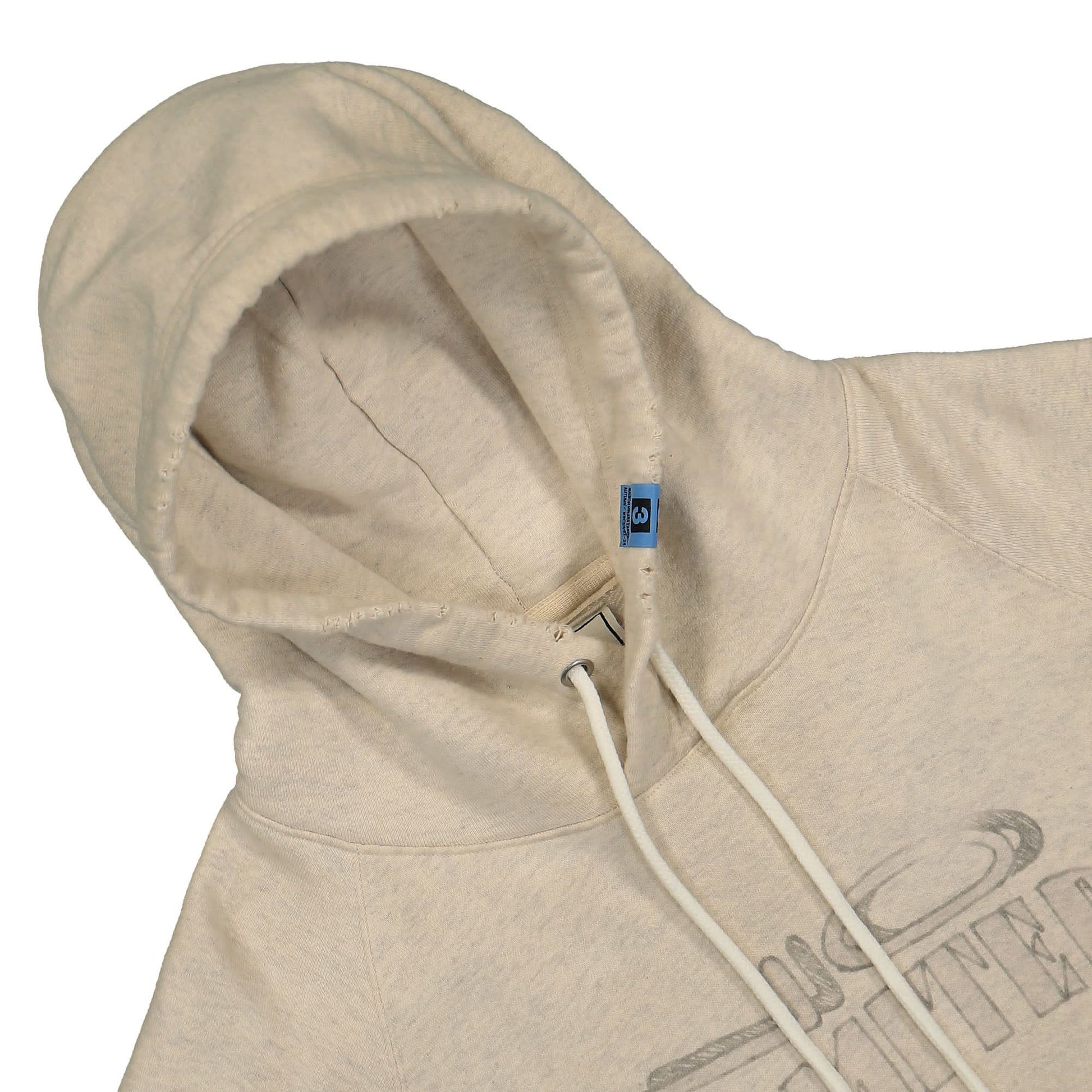 Maison Mihara Yasuhiro Pullover Combined Hoodie White Detail view 3 | Gate