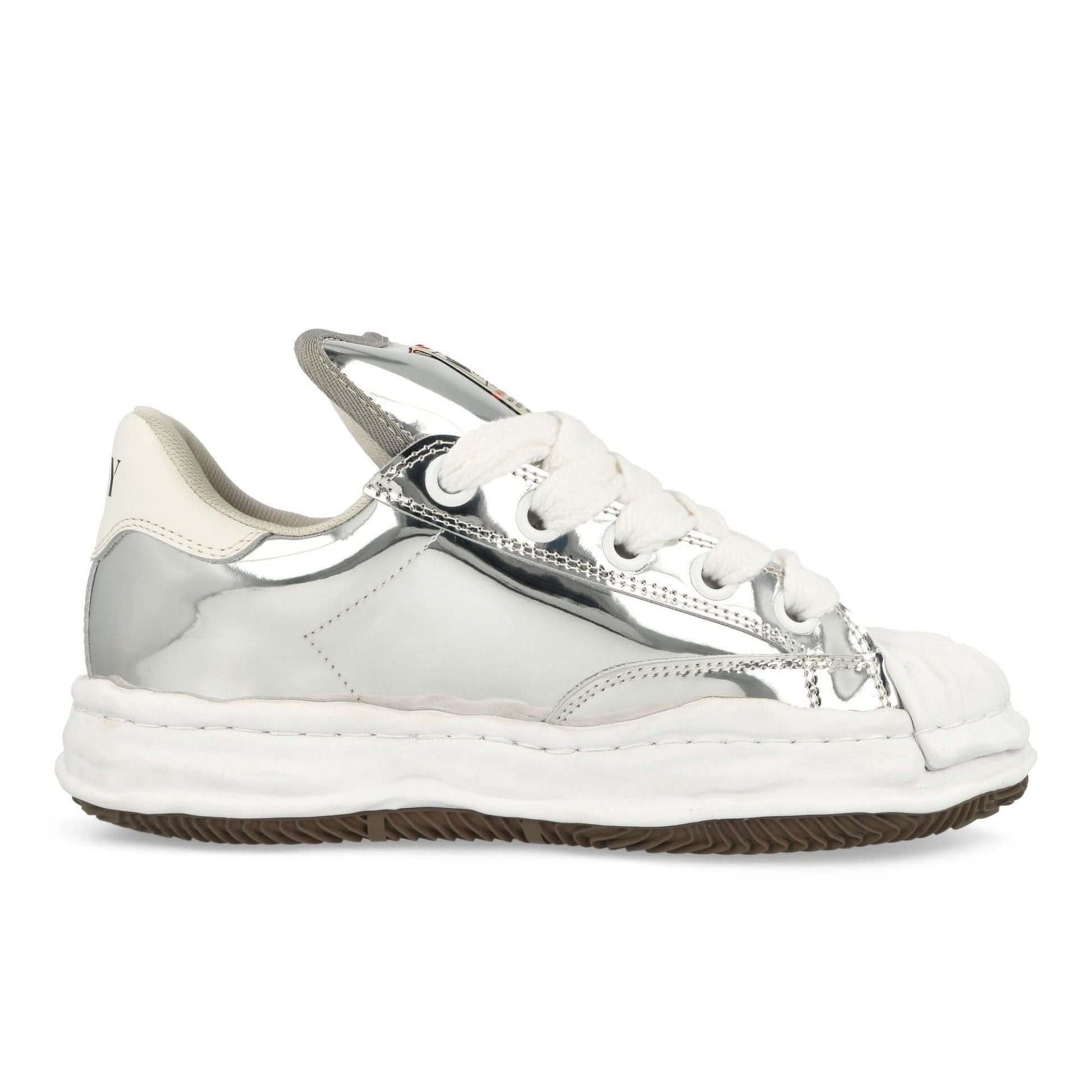 Maison Mihara Yasuhiro Blakey Silver Sneaker Detail view 2 | Gate