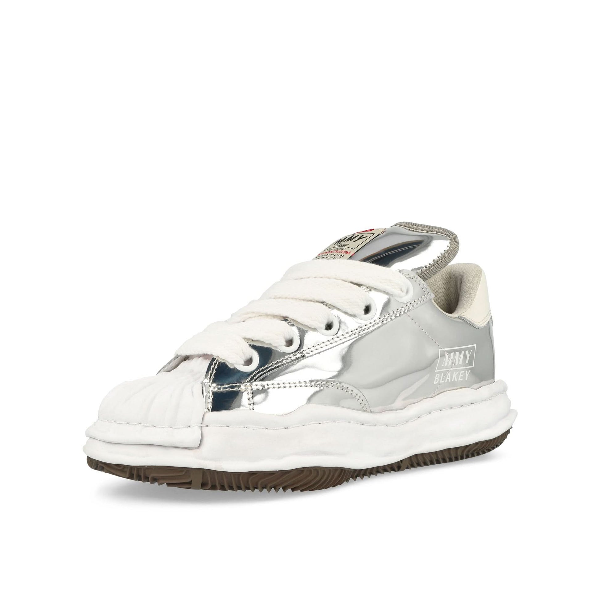 Maison Mihara Yasuhiro Blakey Silver Sneaker Detail view 4 | Gate