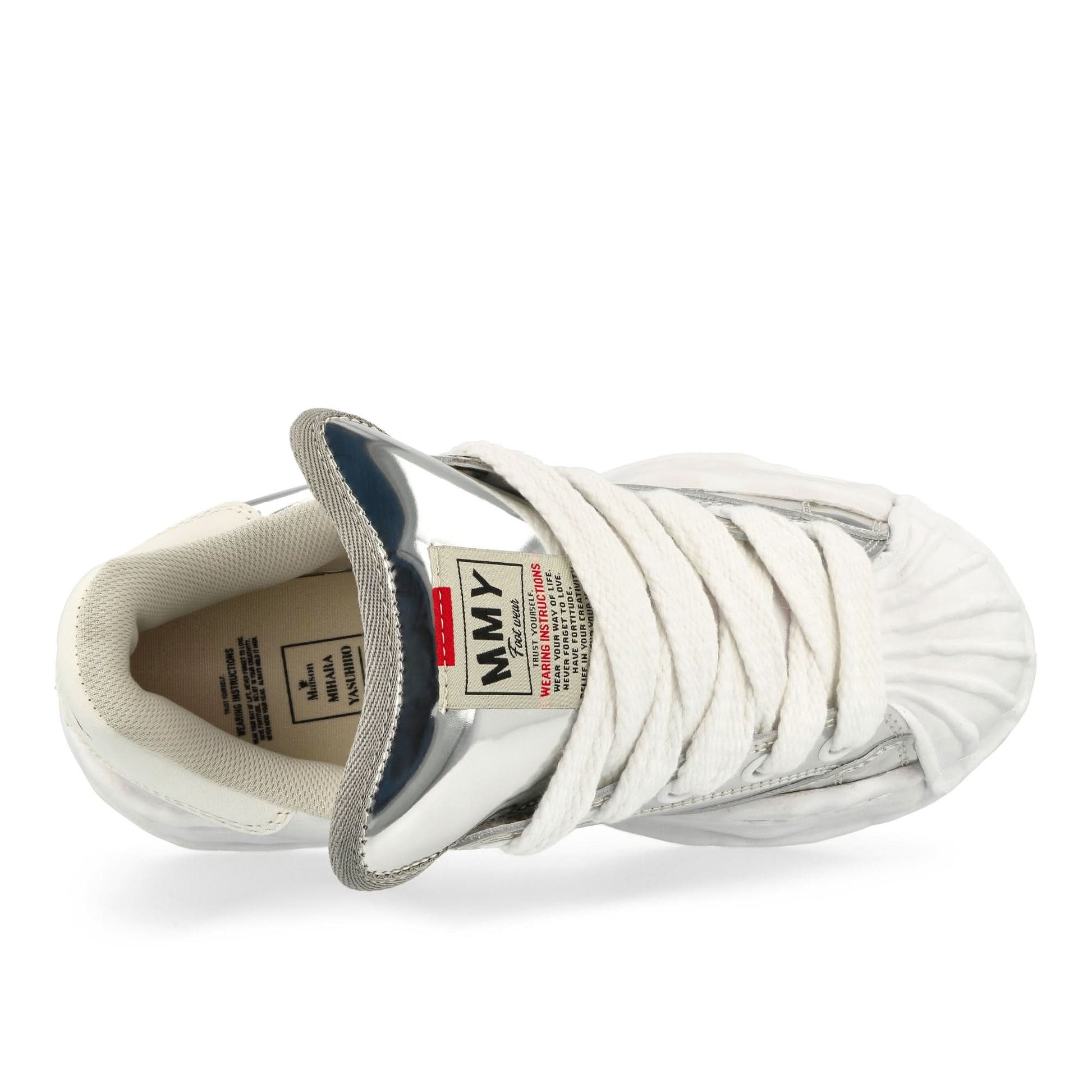 Maison Mihara Yasuhiro Blakey Silver Sneaker Detail view 5 | Gate