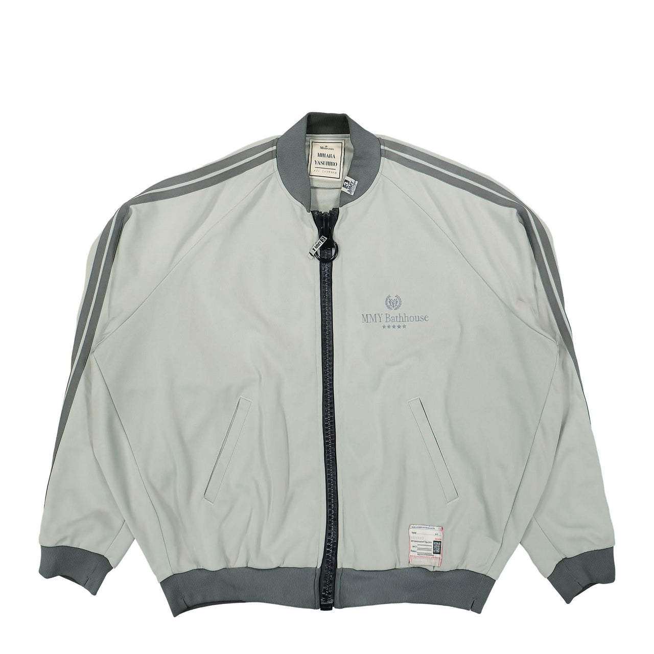 Maison Mihara Yasuhiro Wide Back Track Jacket Grey Detail view 1 | Gate
