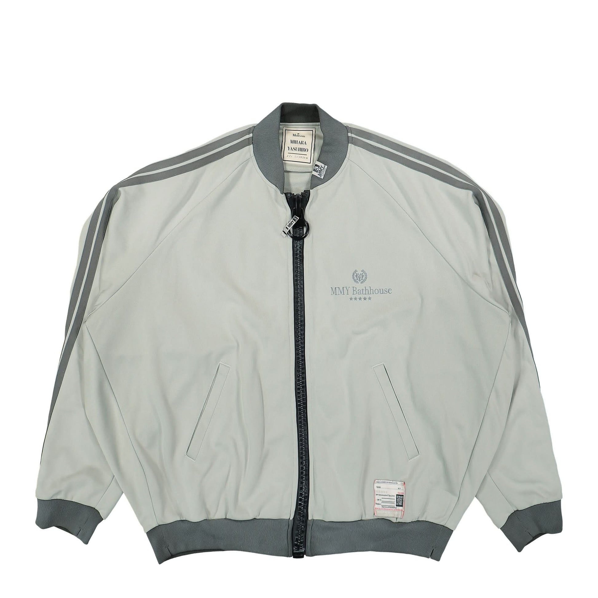 Maison Mihara Yasuhiro Wide Back Track Jacket Grey Detail view 1 | Gate