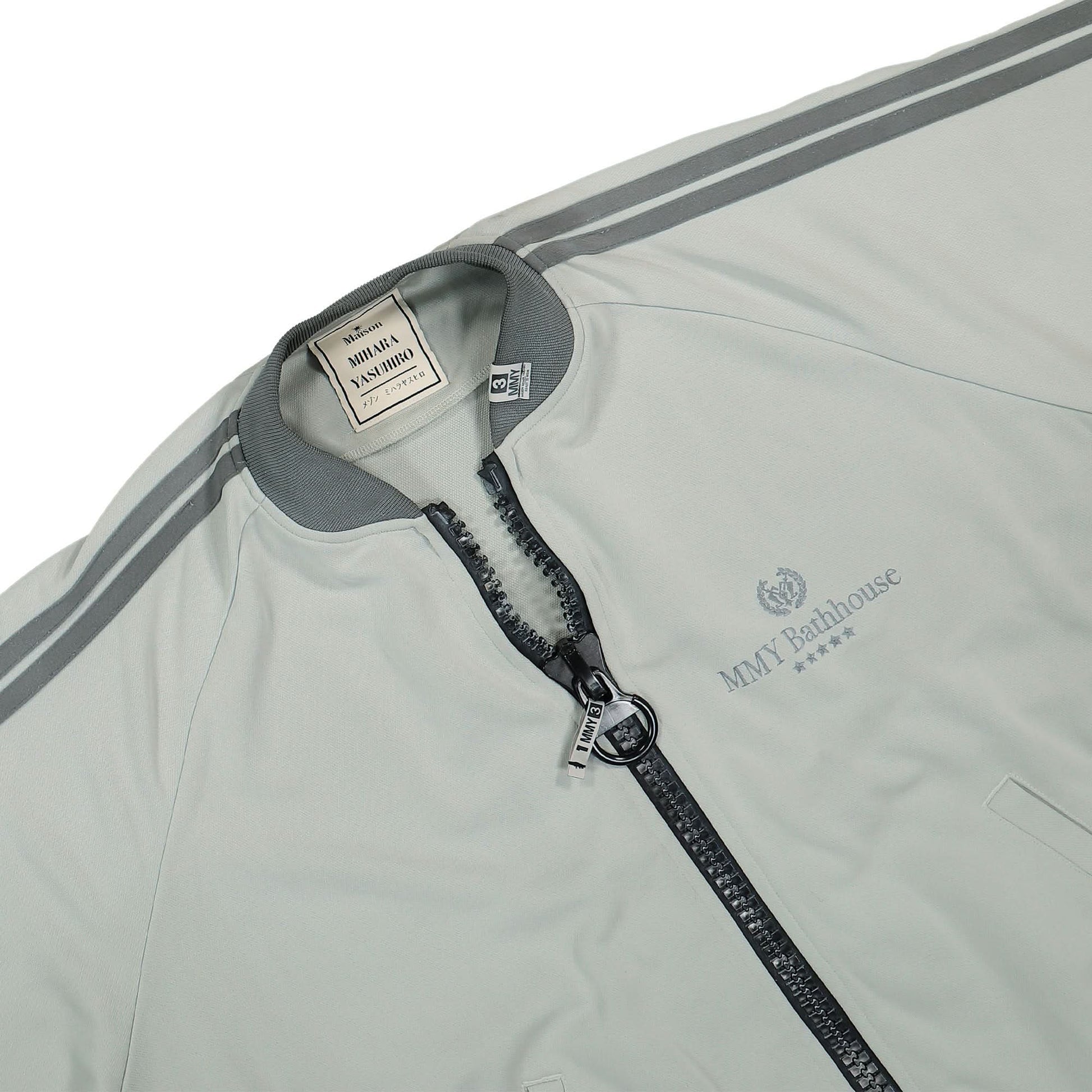Maison Mihara Yasuhiro Wide Back Track Jacket Grey Detail view 3 | Gate