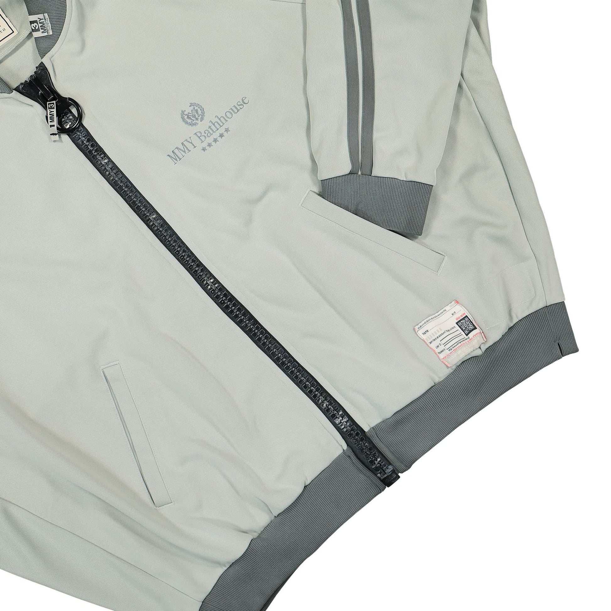 Maison Mihara Yasuhiro Wide Back Track Jacket Grey Detail view 4 | Gate
