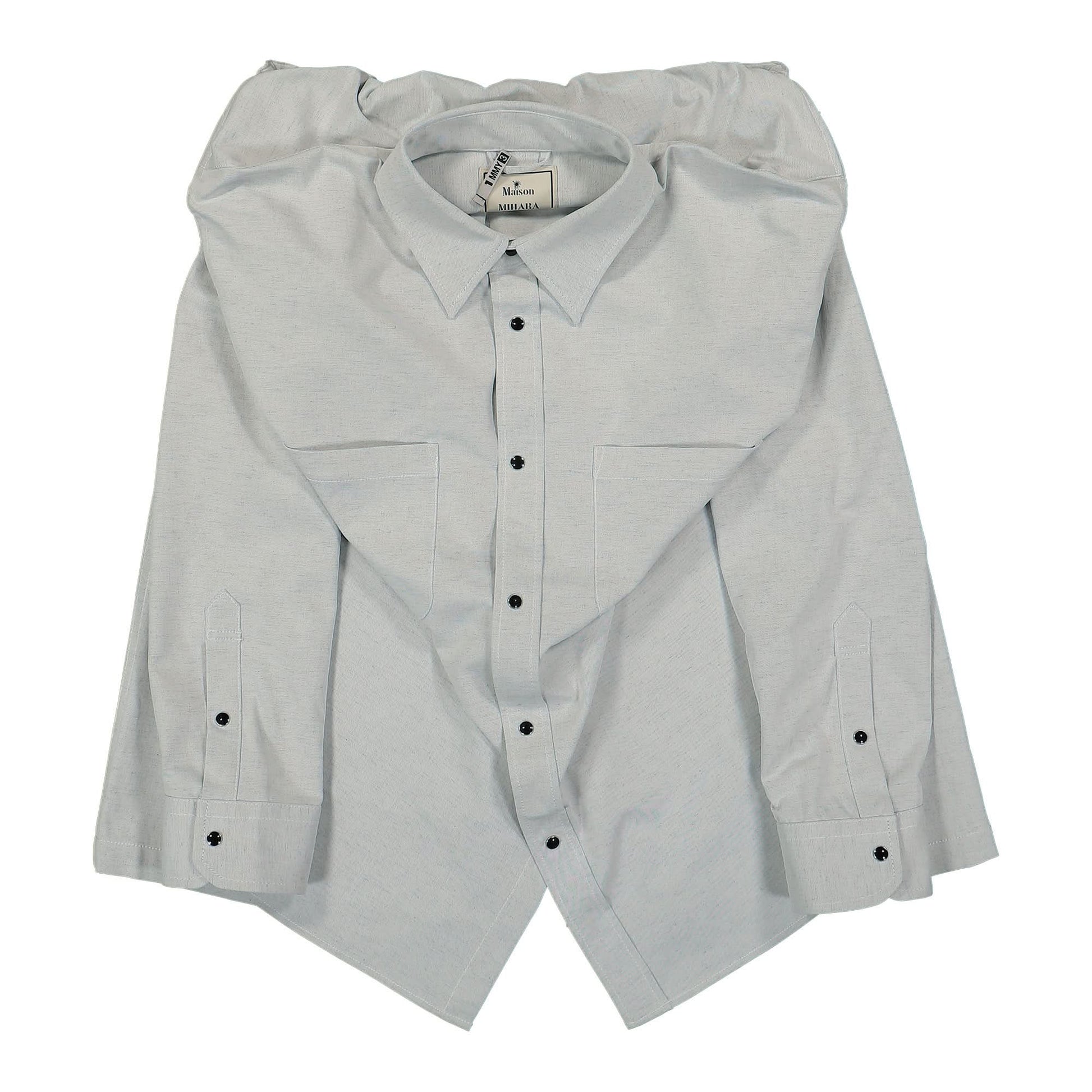 Maison Mihara Yasuhiro Shirts Combination Pants Grey Detail view 5 | Gate