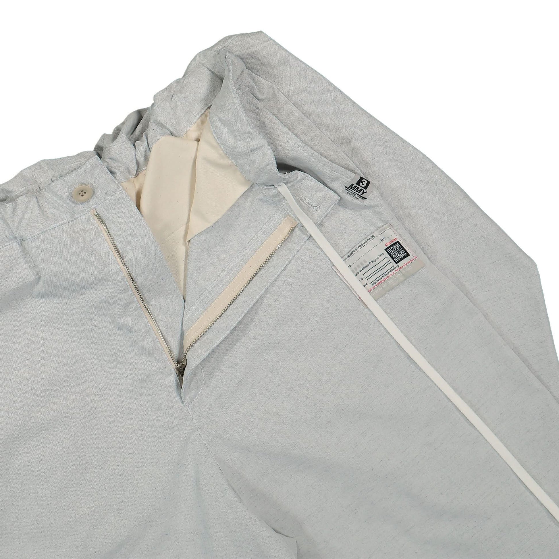 Maison Mihara Yasuhiro Shirts Combination Pants Grey Detail view 6 | Gate