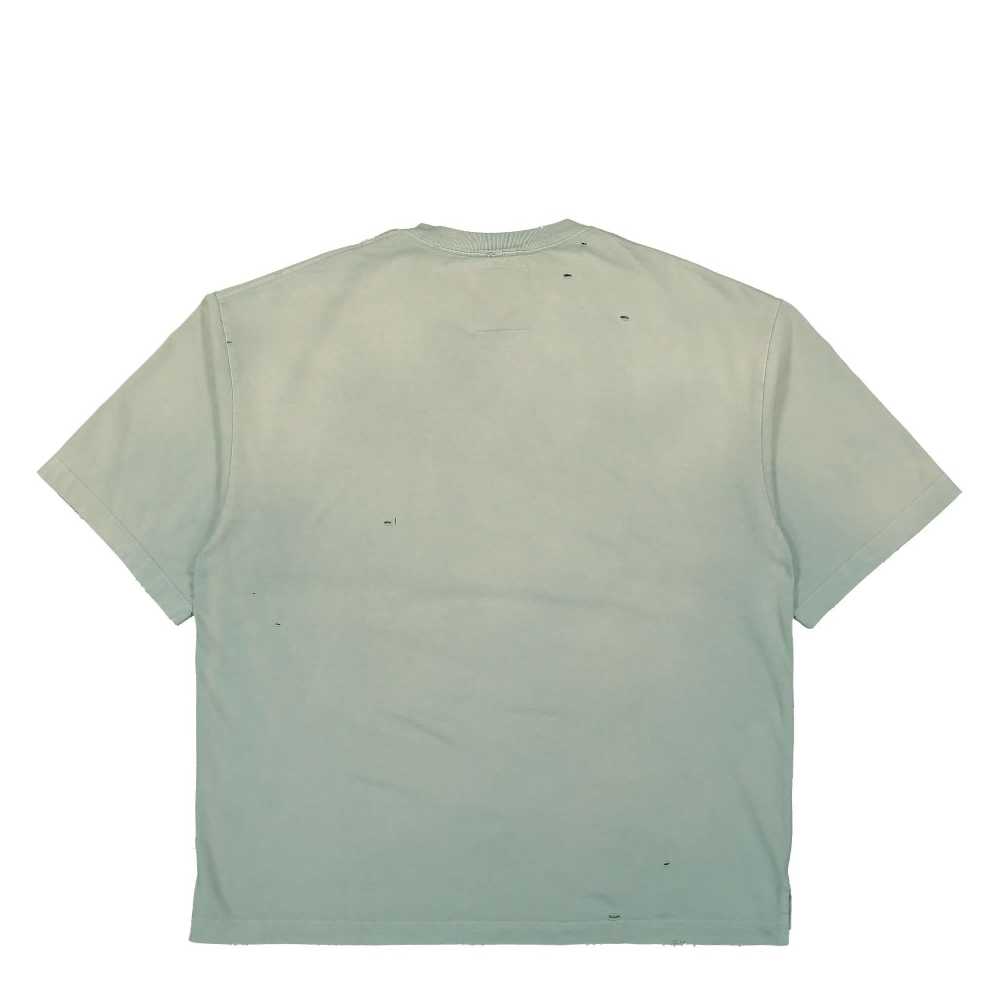 Maison Mihara Yasuhiro Sun Faded Tee Green Detail view 2 | Gate