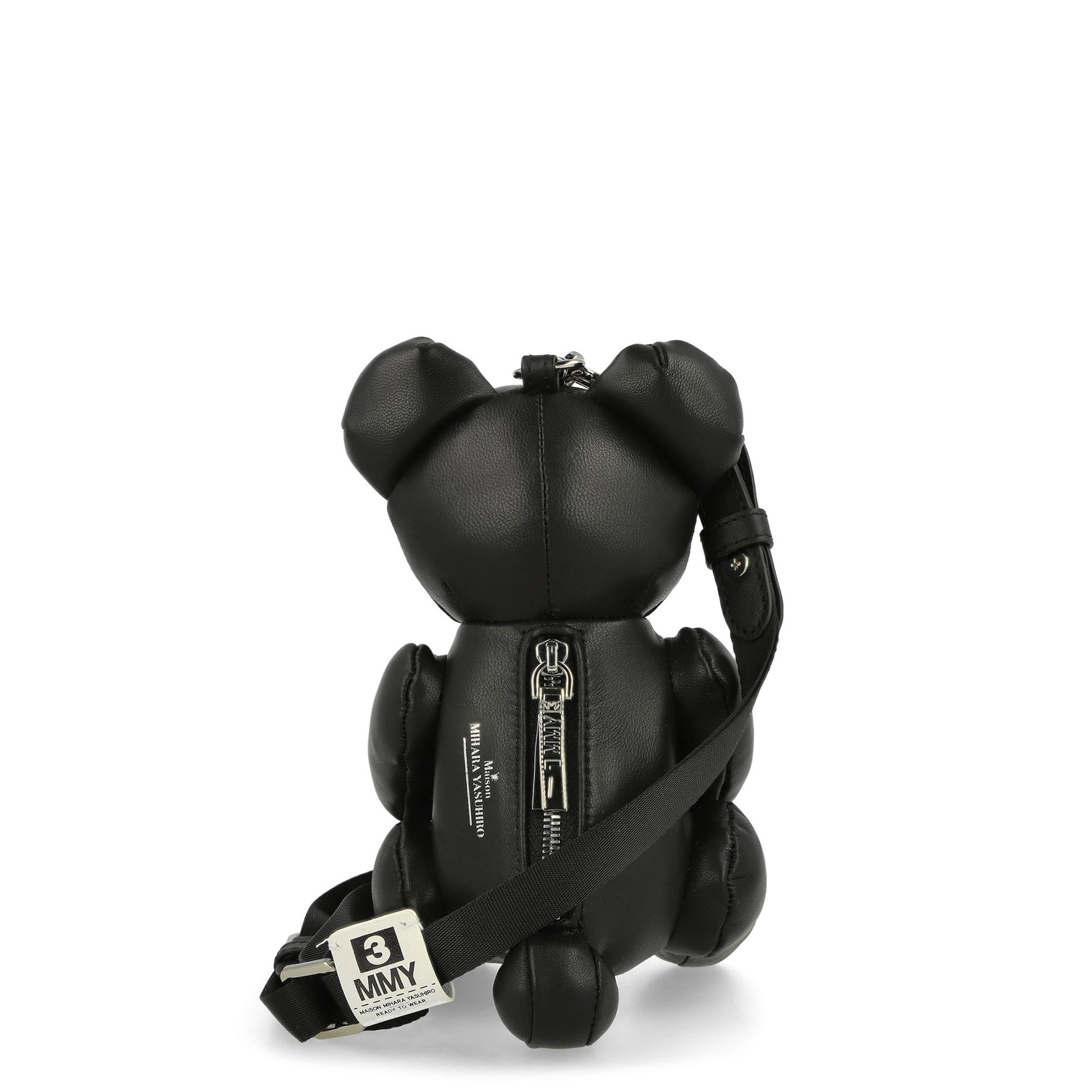 Maison Mihara Yasuhiro Bear Mini Bag Black Detail view 4 | Gate