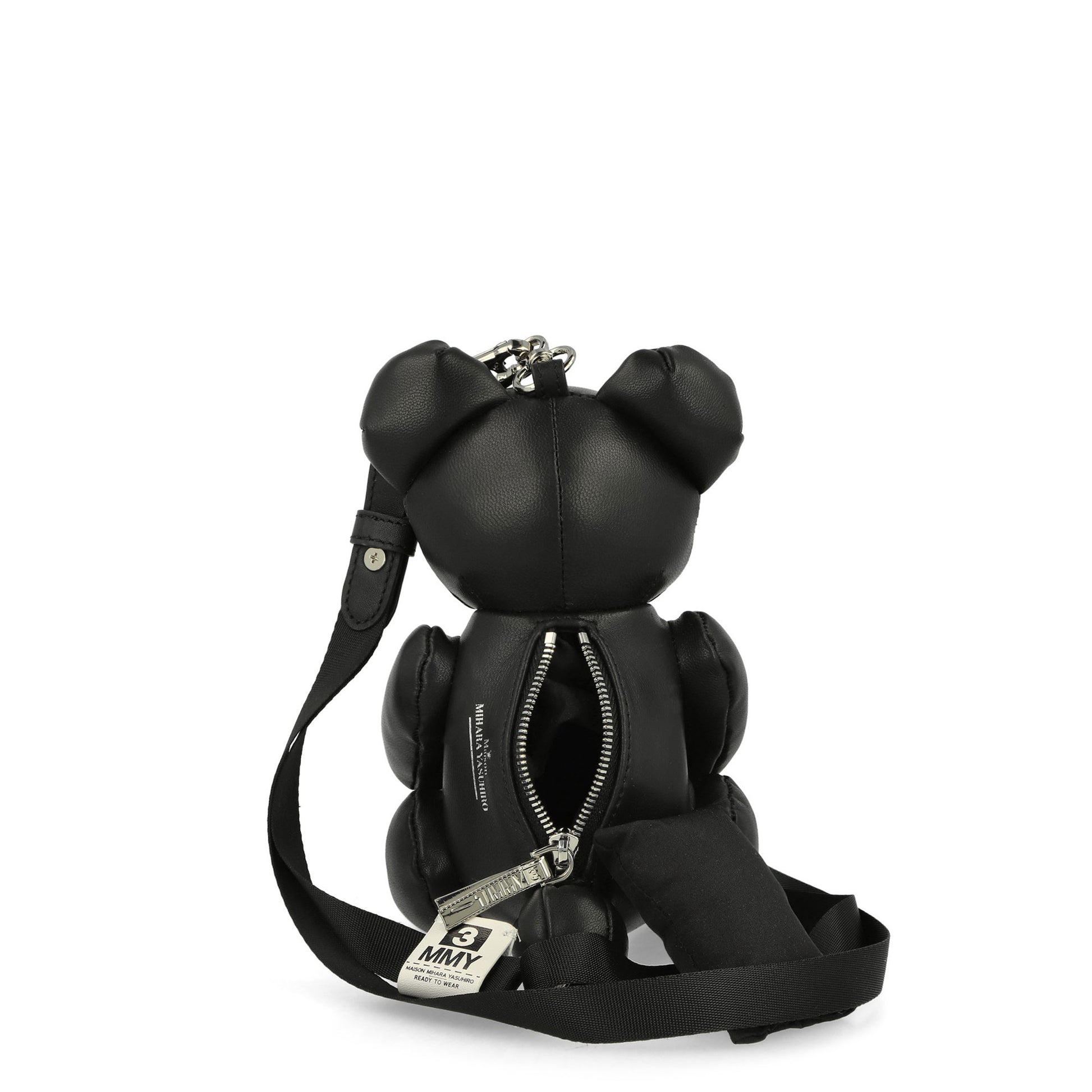 Maison Mihara Yasuhiro Bear Mini Bag Black Detail view 5 | Gate
