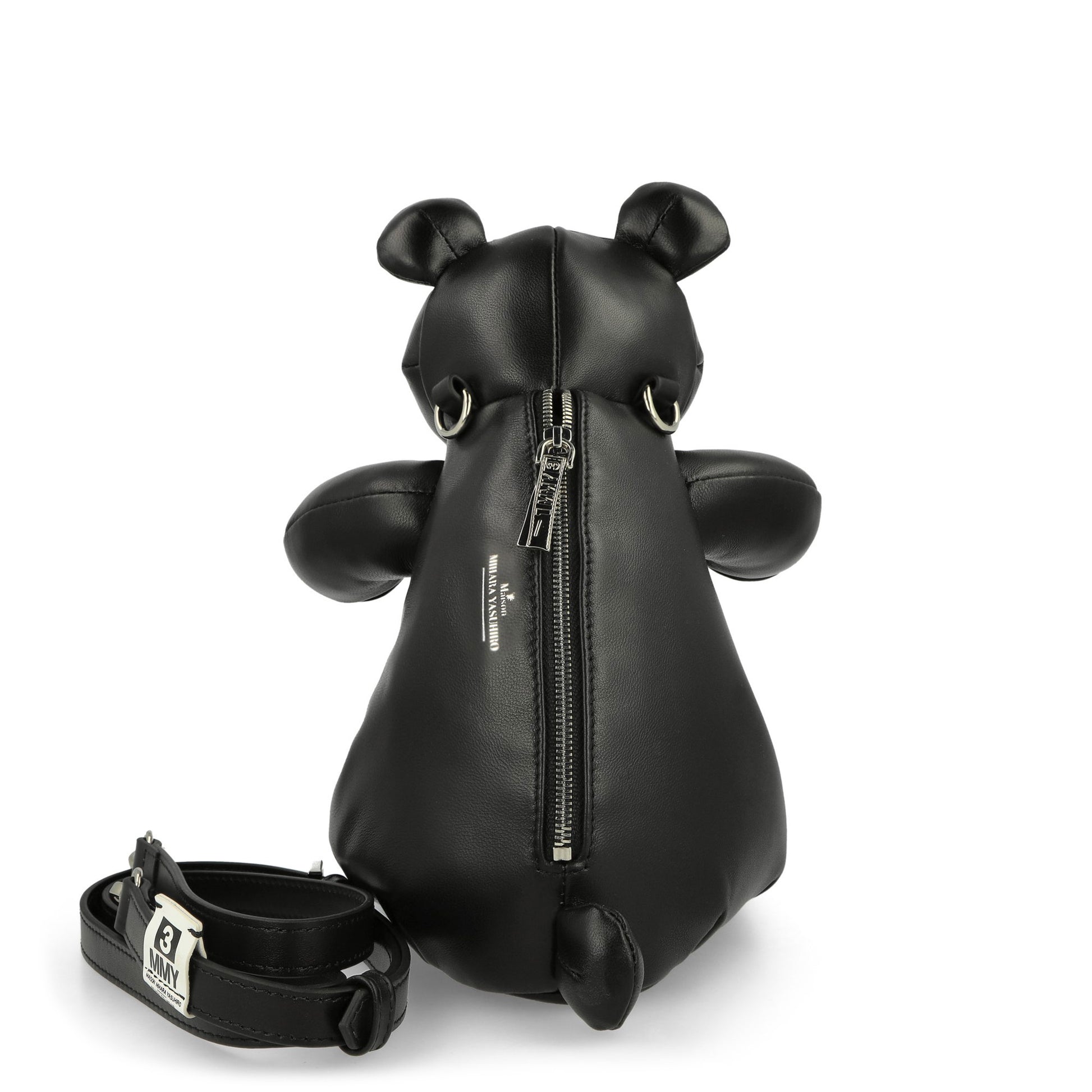 Maison Mihara Yasuhiro Bear Mini Bag Black Detail view 5 | Gate