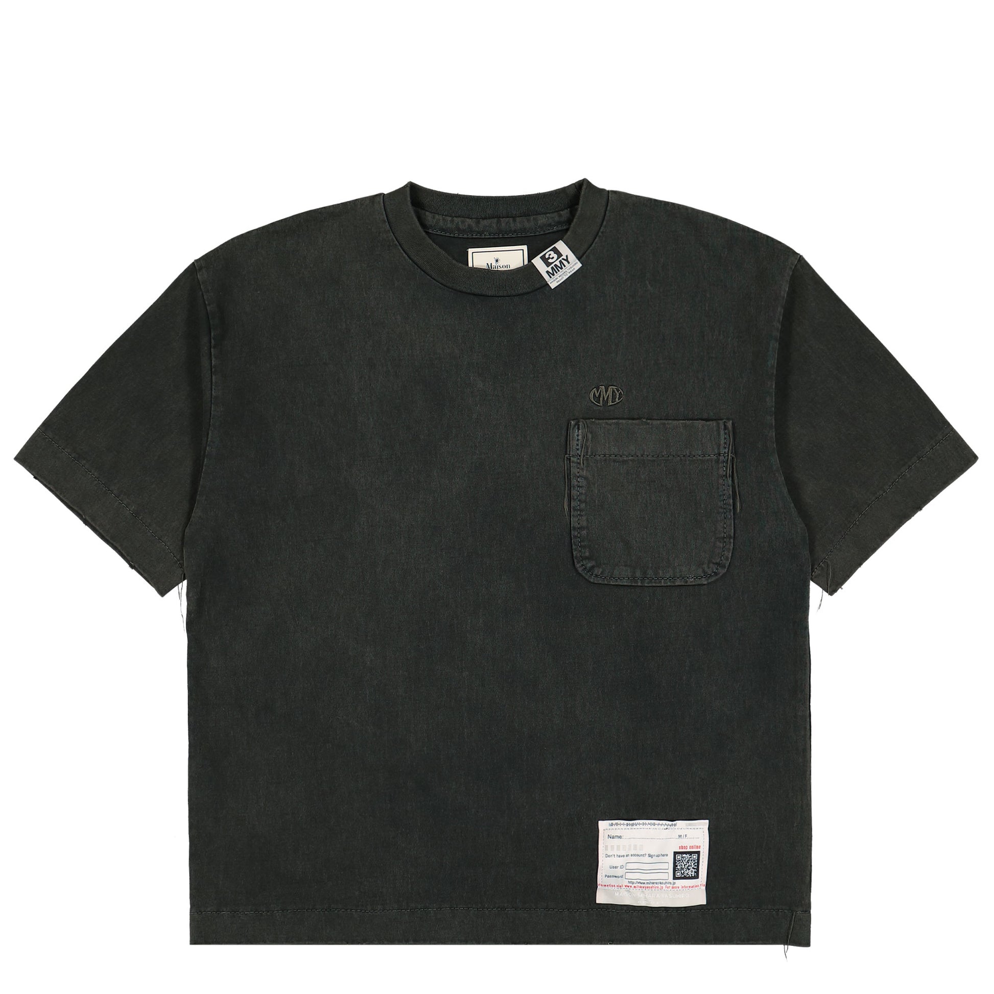 Maison Mihara Yasuhiro Amateur Sewn Tee Grey Detail view 1 | Gate